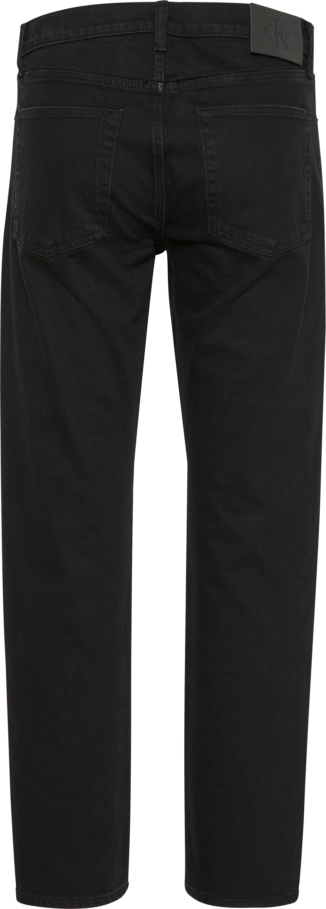 Calvin Klein Slim-fit-Jeans used washed, Slim Straight Fit, Logopatch am Bund