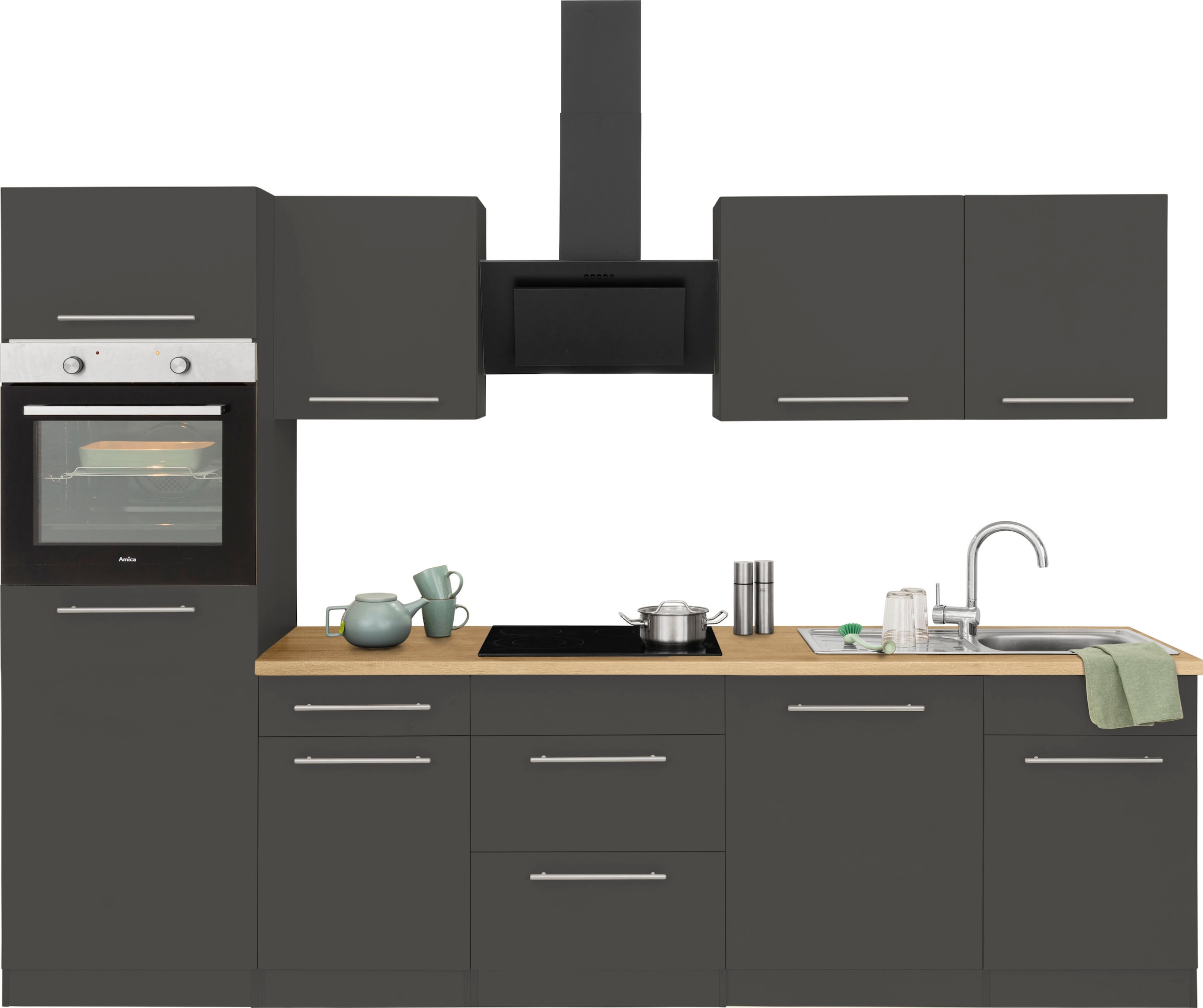 wiho Küchen E-Geräten, OTTO mit bei cm 280 Breite »Unna«, Küchenzeile