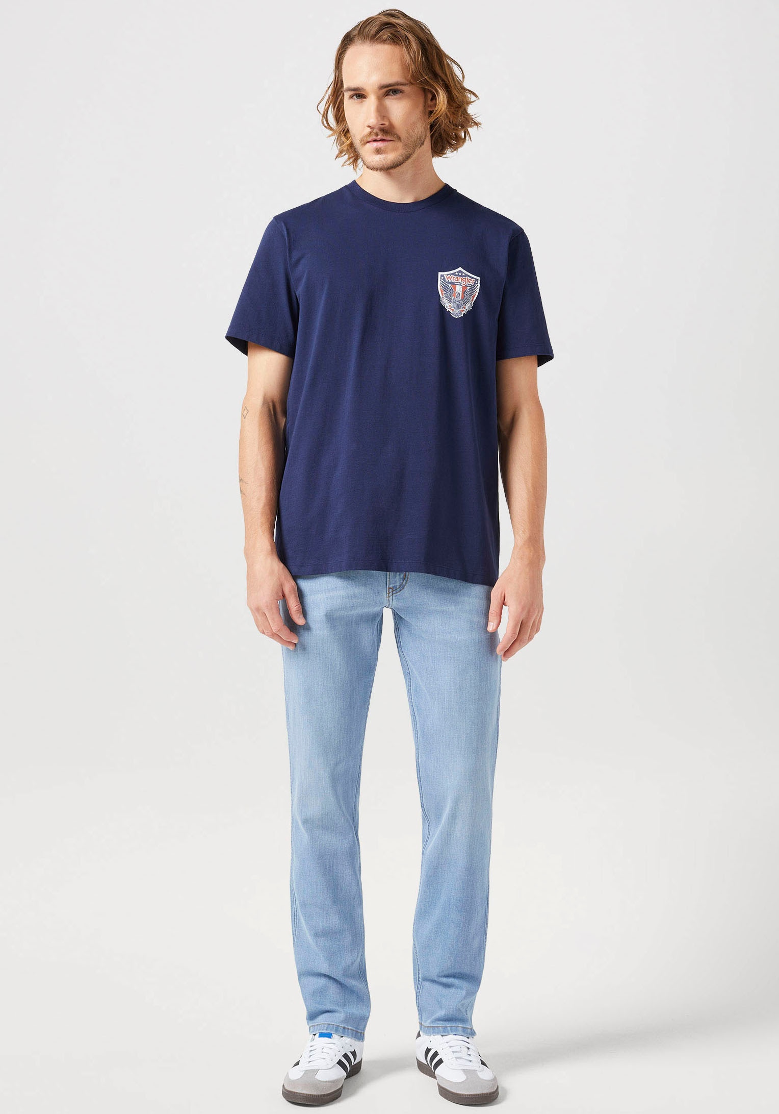 Wrangler T-Shirt »AMERICANA«, mit Markenlabel auf der Brust