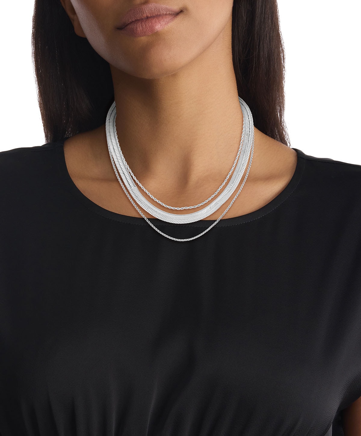 Calvin Klein Edelstahlketten-Set »ACCENT, 35000626«, (Set, 3 tlg.)
