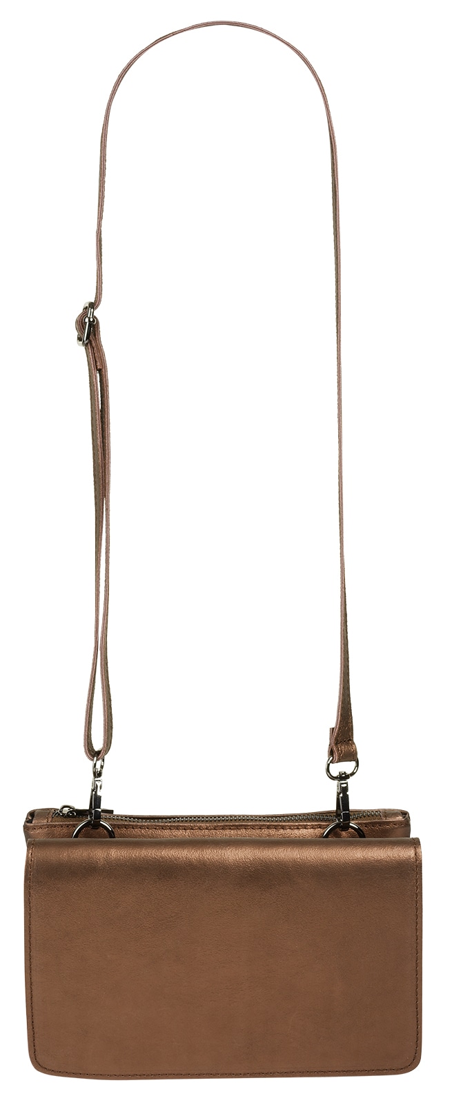 Cluty Umhängetasche, echt Leder, Made in Italy