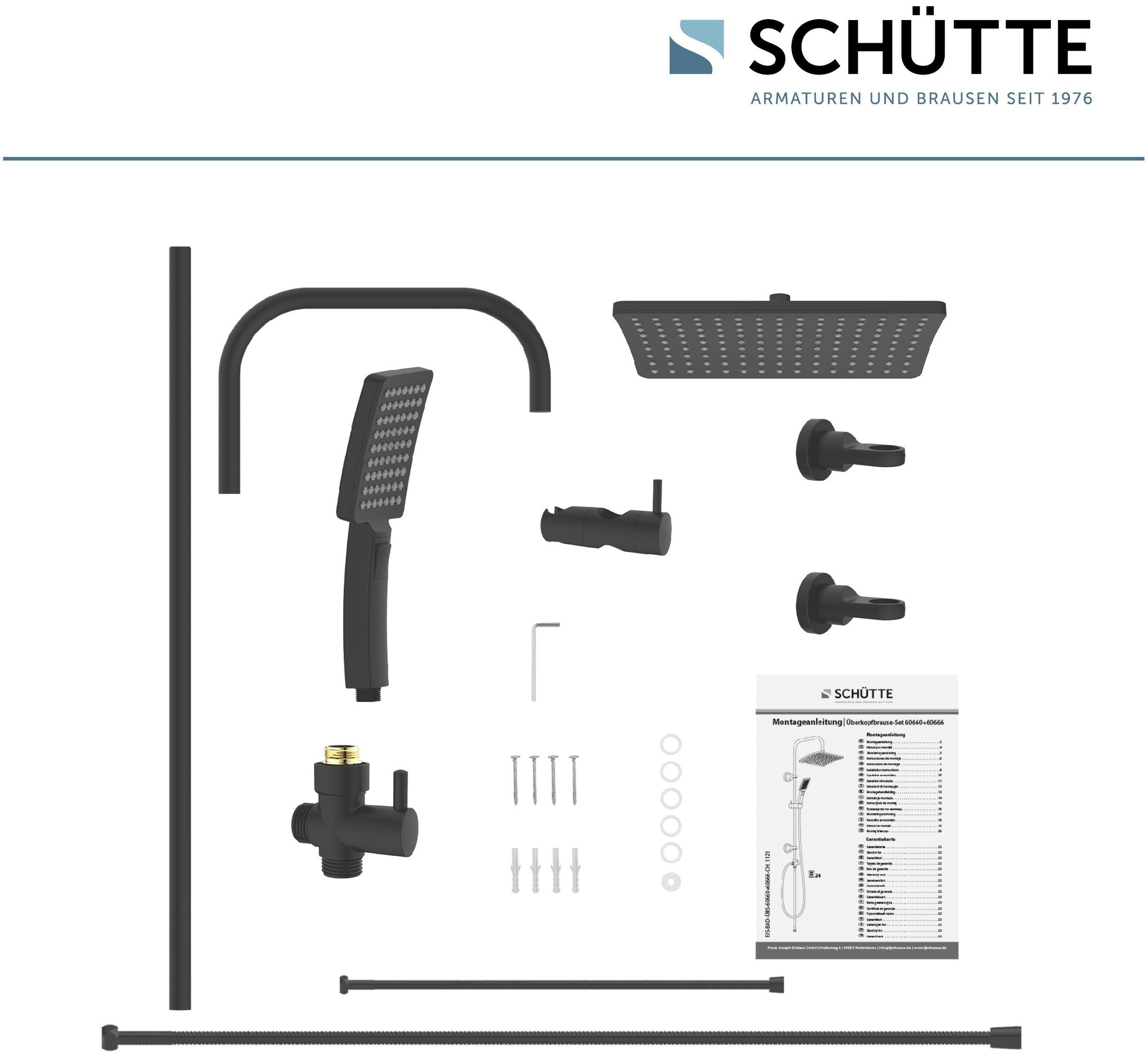 Schütte Brausegarnitur »Mallorca«, Duschsystem mit Kopfbrause und Handbrause
