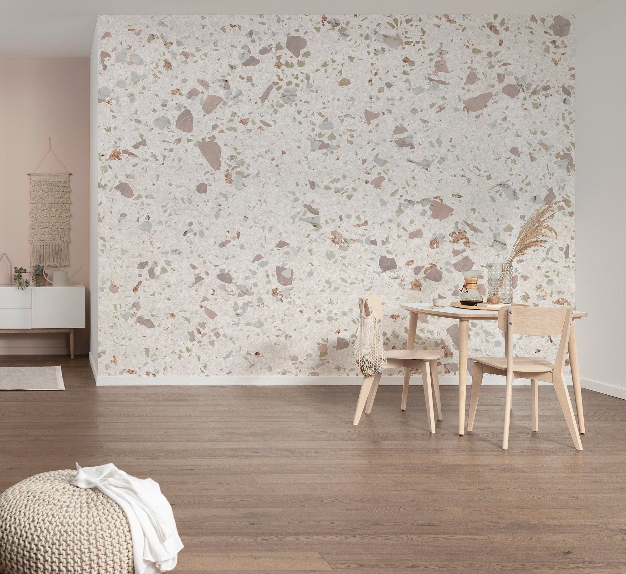 Komar Vliestapete »Digitaldruck Vlies - Tasteful Terrazzo - Größe 400 x 250 cm«, bedruckt, Wohnzimmer, Schlafzimmer