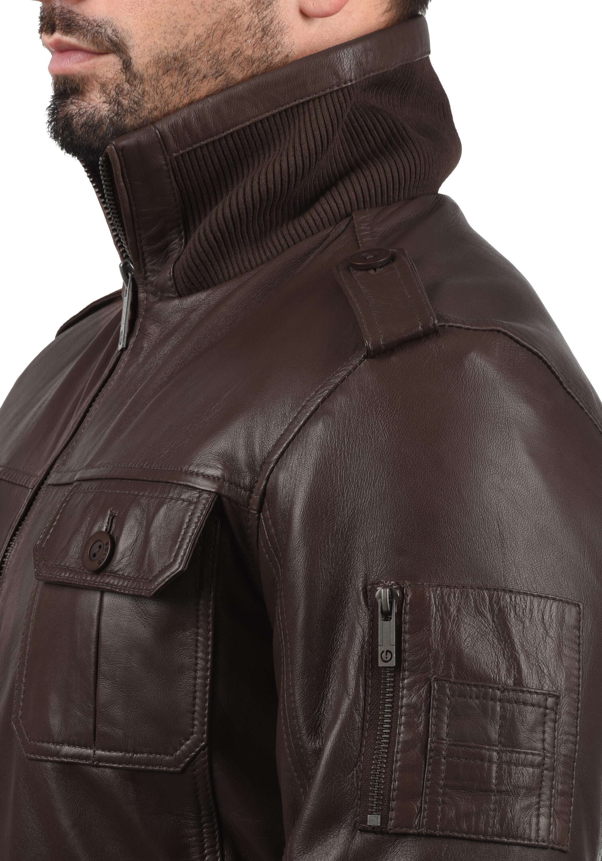 !Solid Lederjacke »Lederjacke SDFamash«
