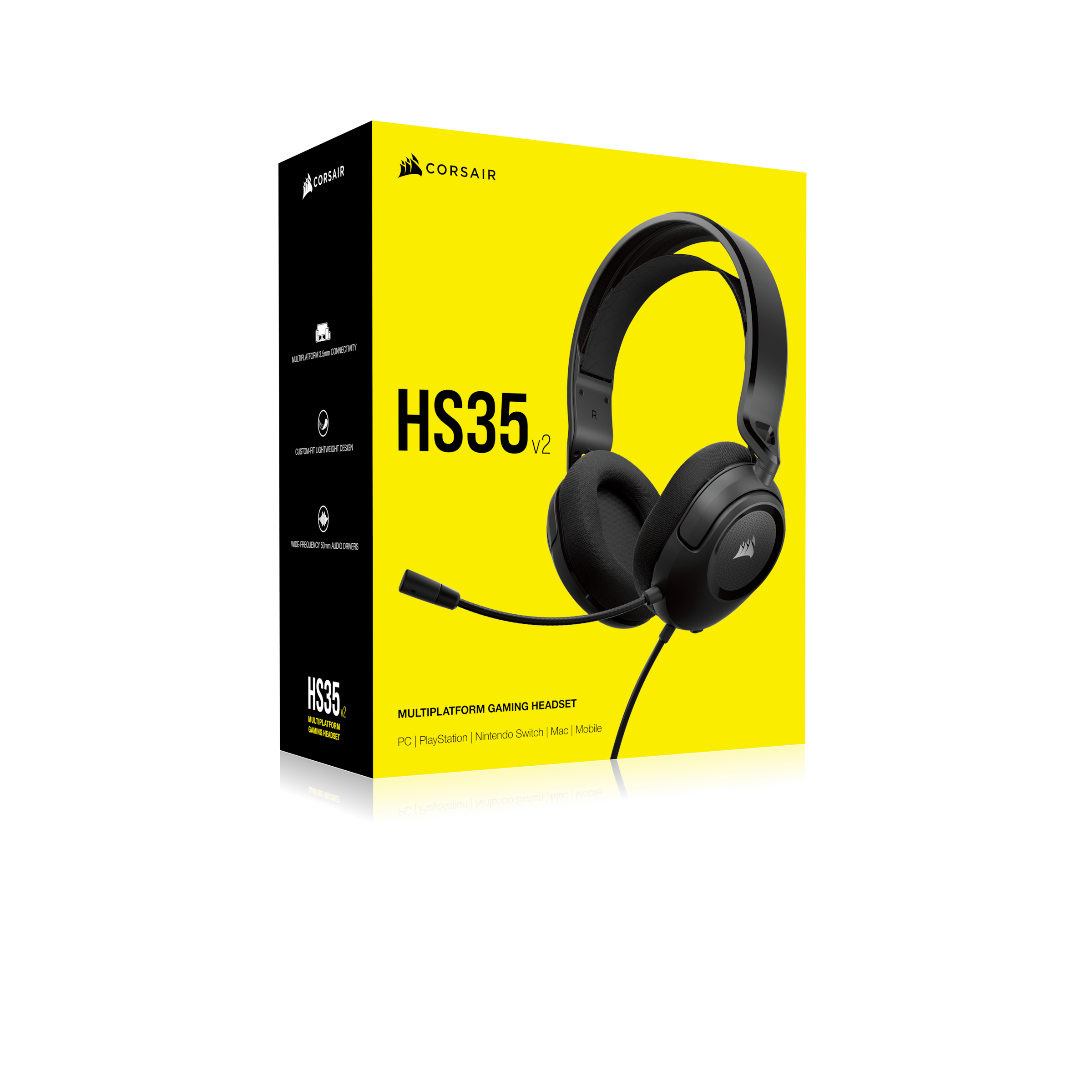 Corsair Gaming-Headset »HS35 V2 Multiplatform Gaming Headset, Carbon - EU«