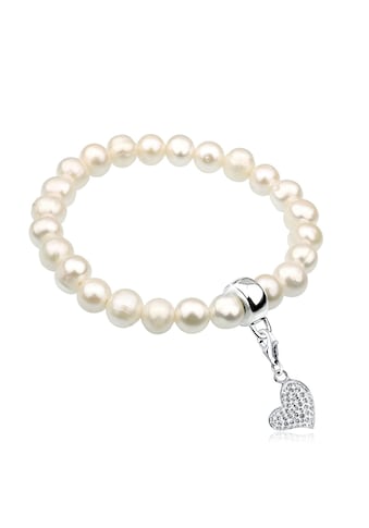 Nenalina Perlenarmband »Perlen mit Herz Symbol aus Kristalle« kaufen