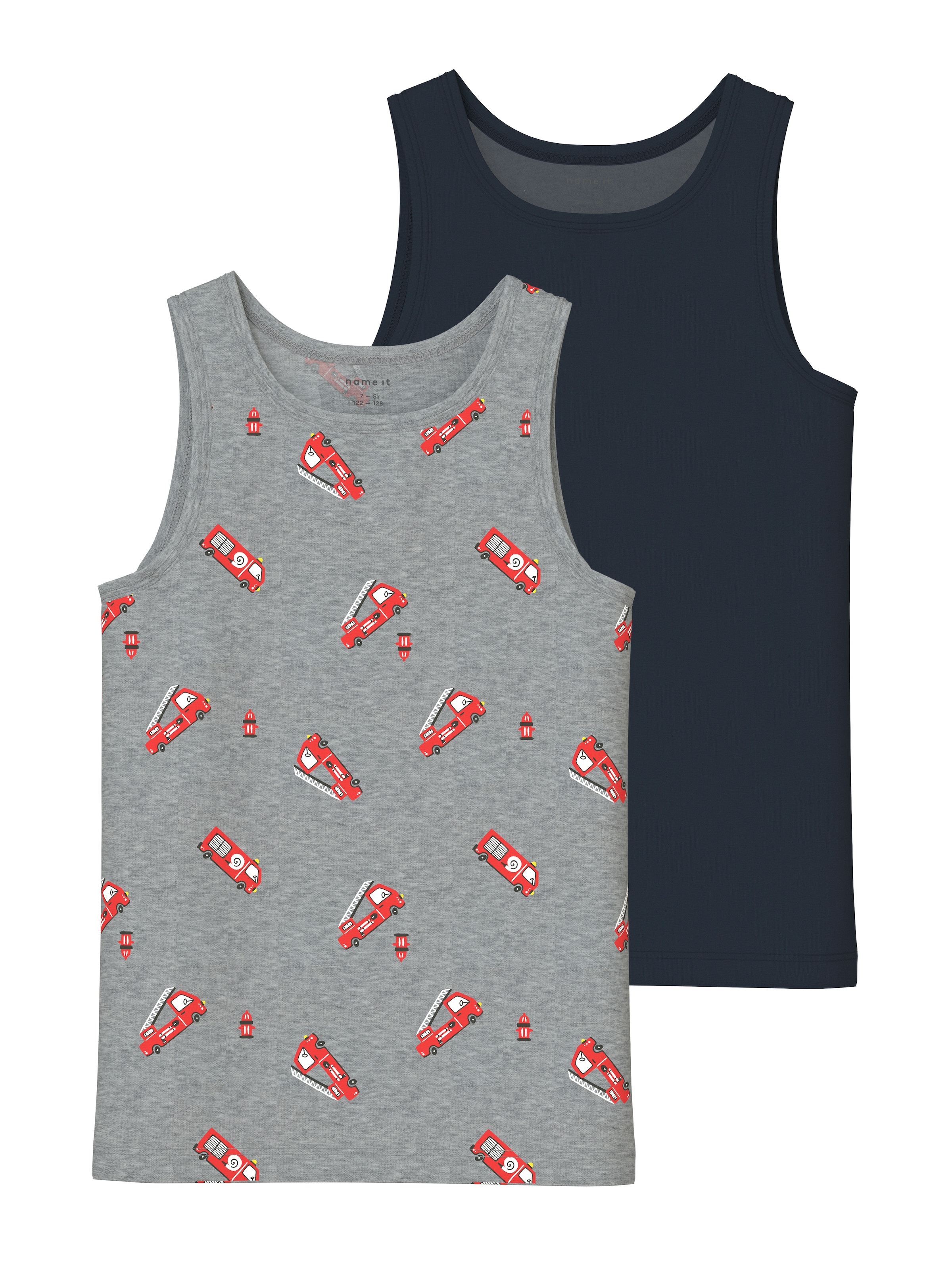Name It Unterhemd »NMMTANK TOP 2P GREY FIRETRUCK NOOS« Packung, 2 Stk.