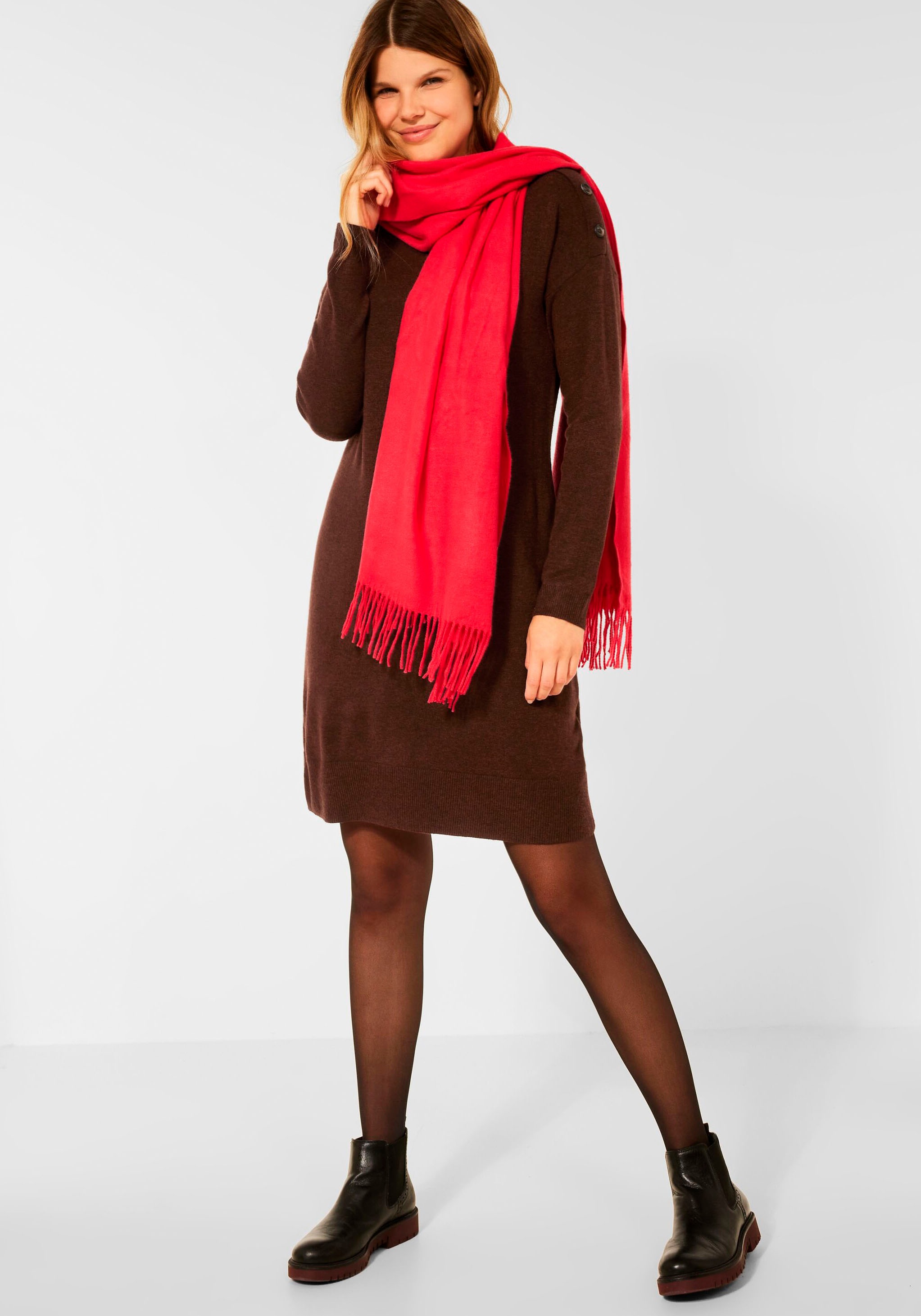 Cecil Strickkleid, in Melange Optik
