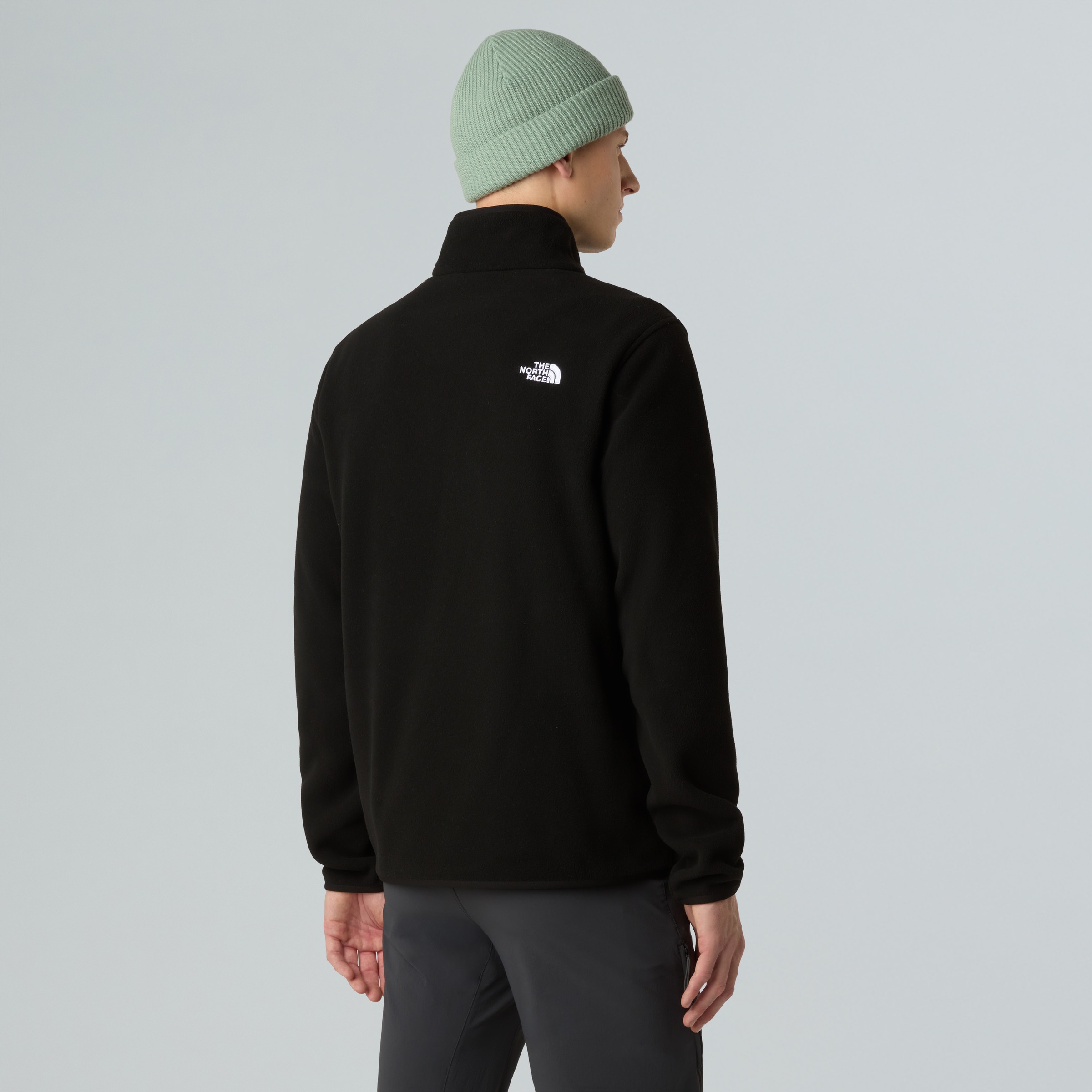 The North Face Fleecepullover »M GLACIER FLEECE 1/4 ZIP JACKET«, 1/4-langer Reißverschluss, aus Polyester, feuchtigkeitsabweisend
