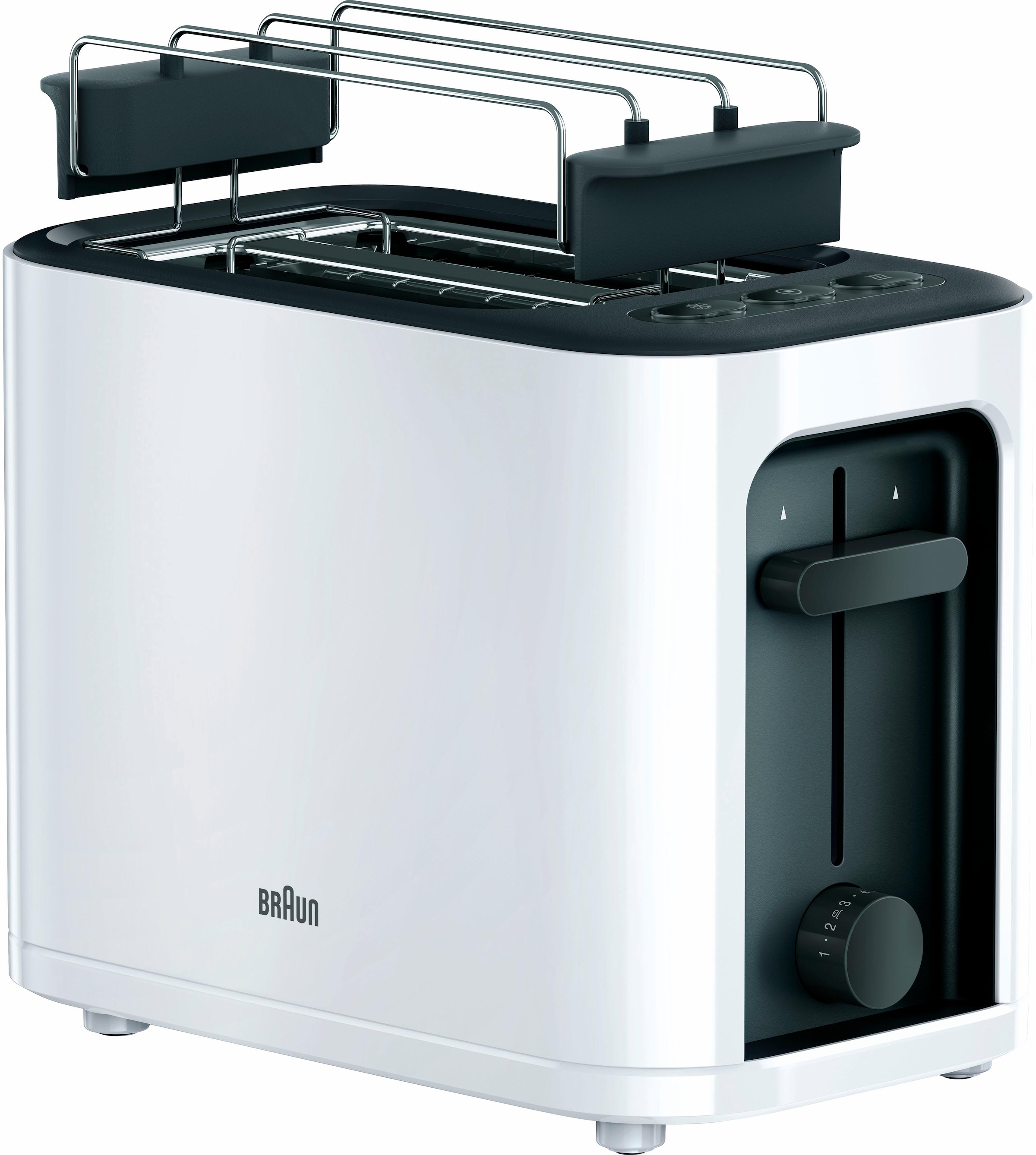Braun Toaster »HT 3010 WH«, 2 W bei Schlitze, Scheiben, 2 für OTTO kurze 1000