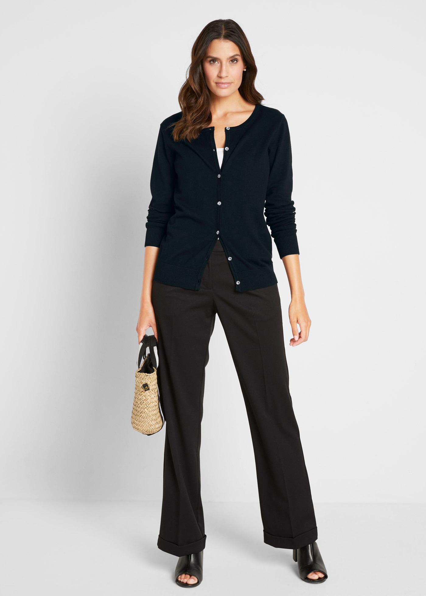 bonprix Strickjacke »Enge Feinstrickjacke« Enge Feinstrickjacke