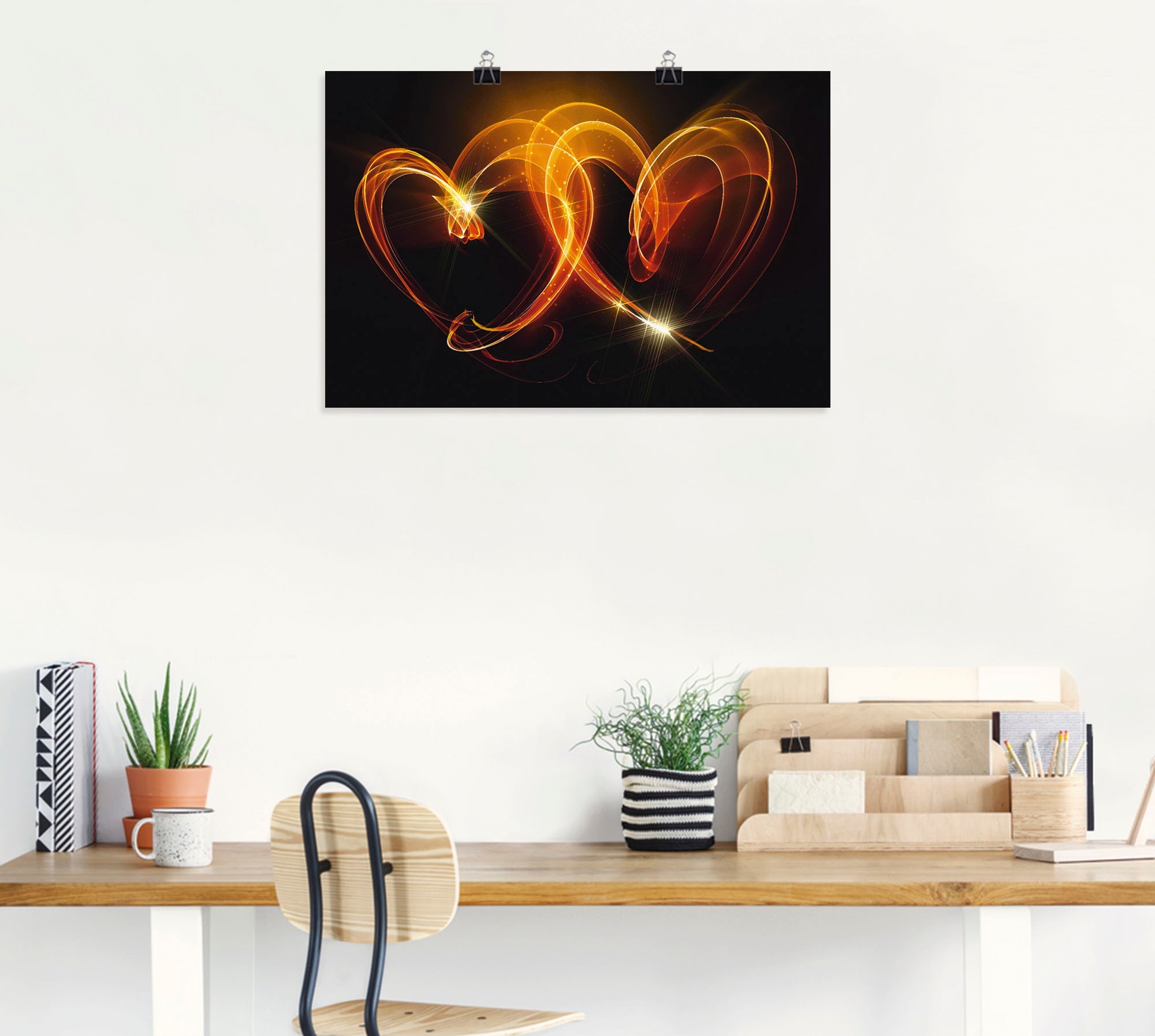 Artland Wandbild »Verbundenheit«, Herzen, (1 St.), als Alubild, Outdoorbild, Leinwandbild, Poster, Wandaufkleber