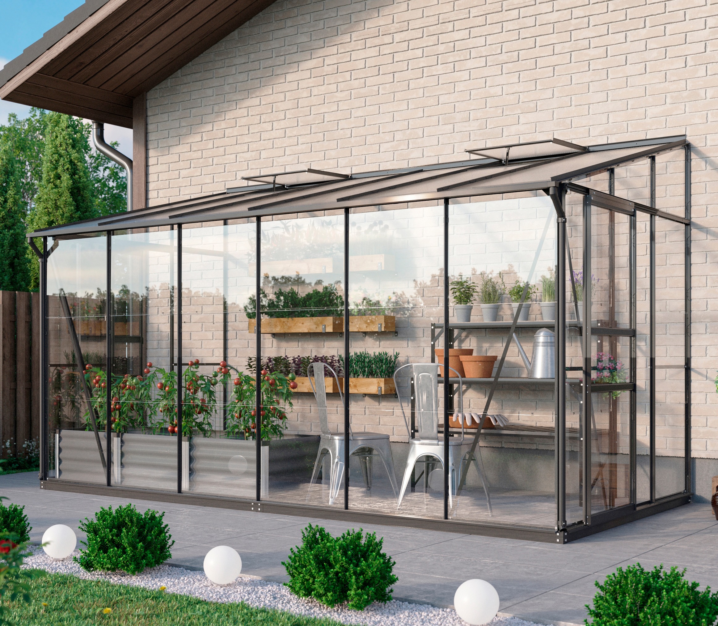 Vitavia Anlehngewächshaus »Osiris 7800«
