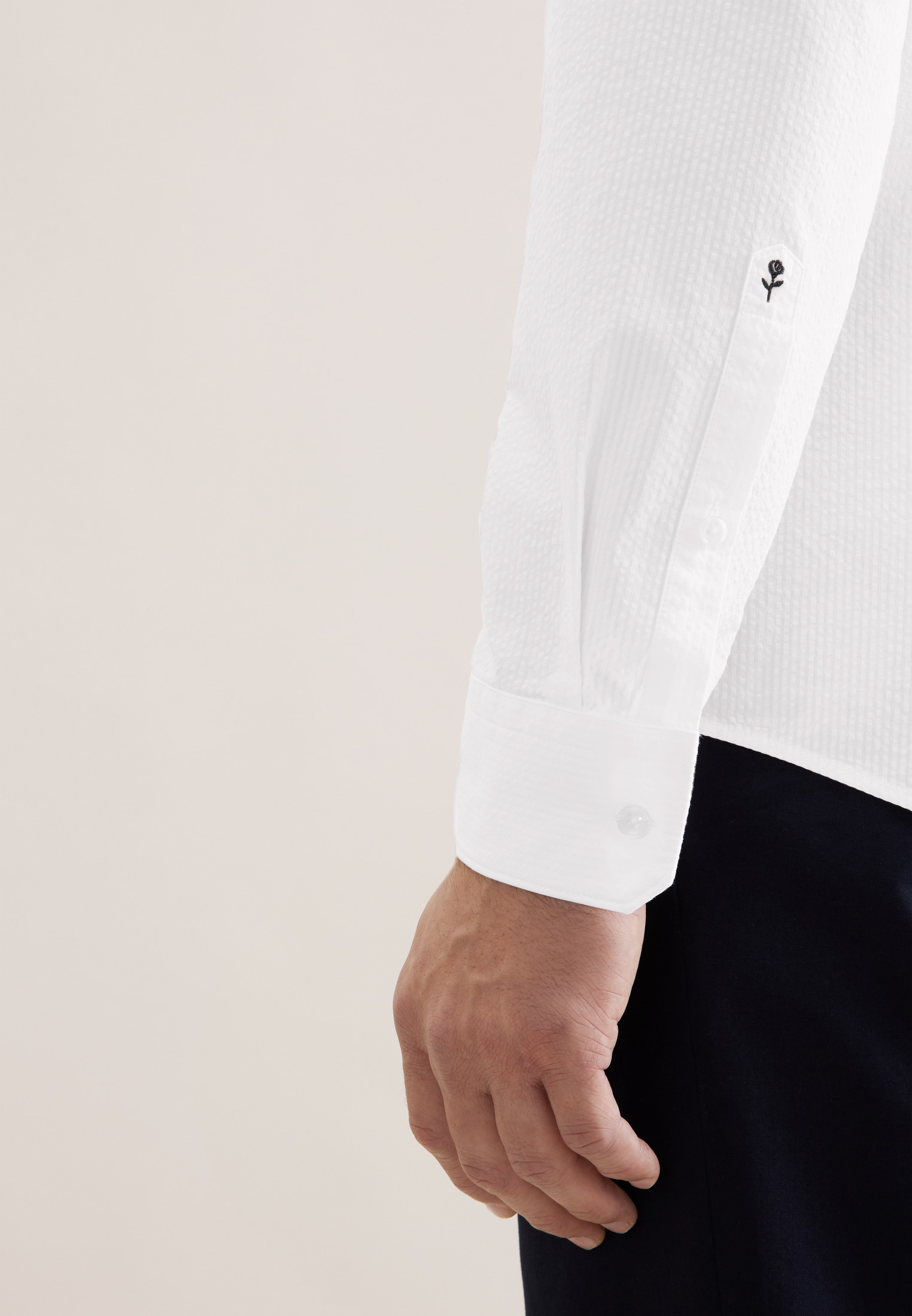 seidensticker Businesshemd Slim 1/1 Kentkragen Uni