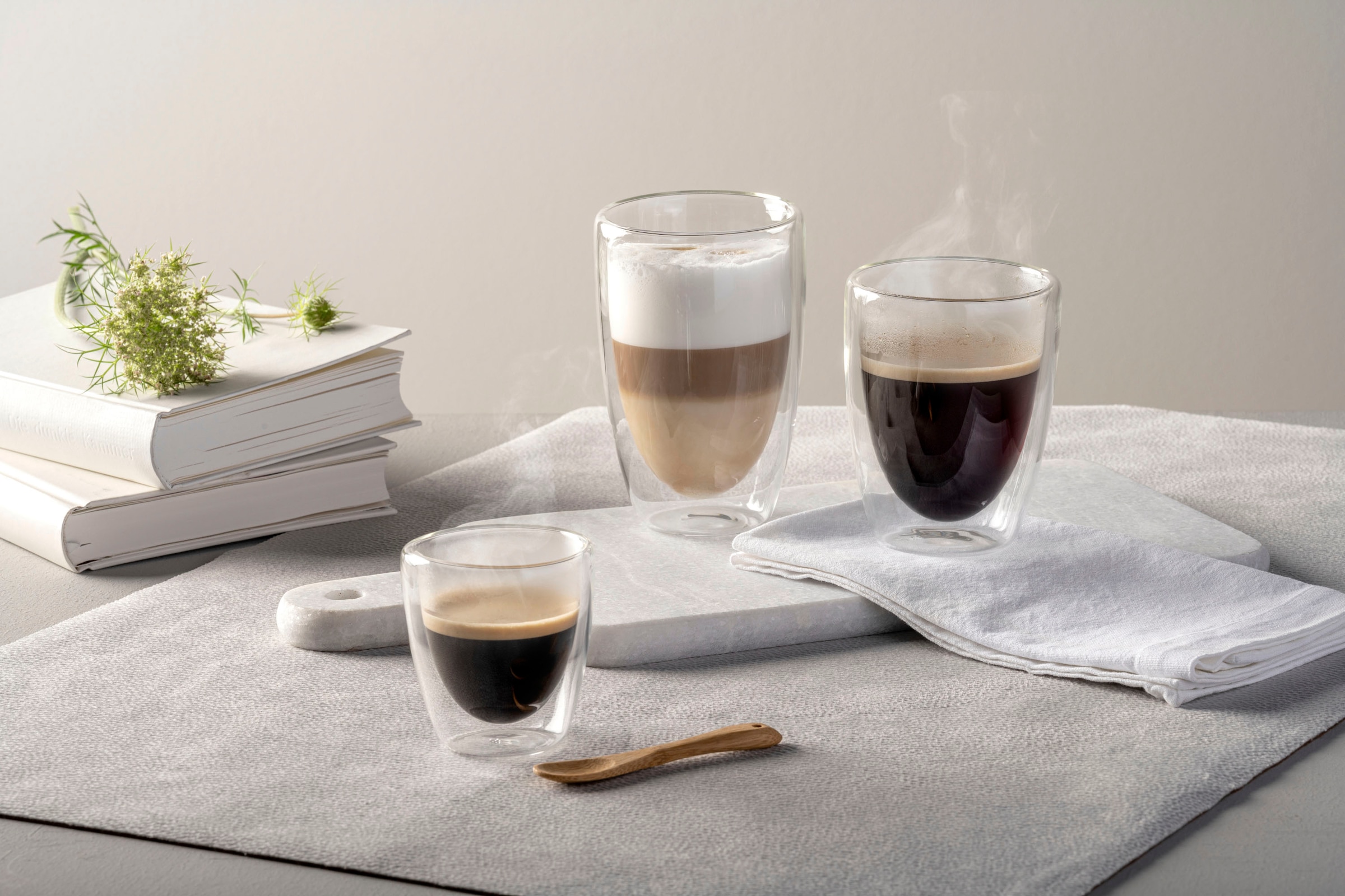 LEONARDO Gläser-Set »DUO«, (Set, 2 tlg.), doppelwandig, 2-teilig