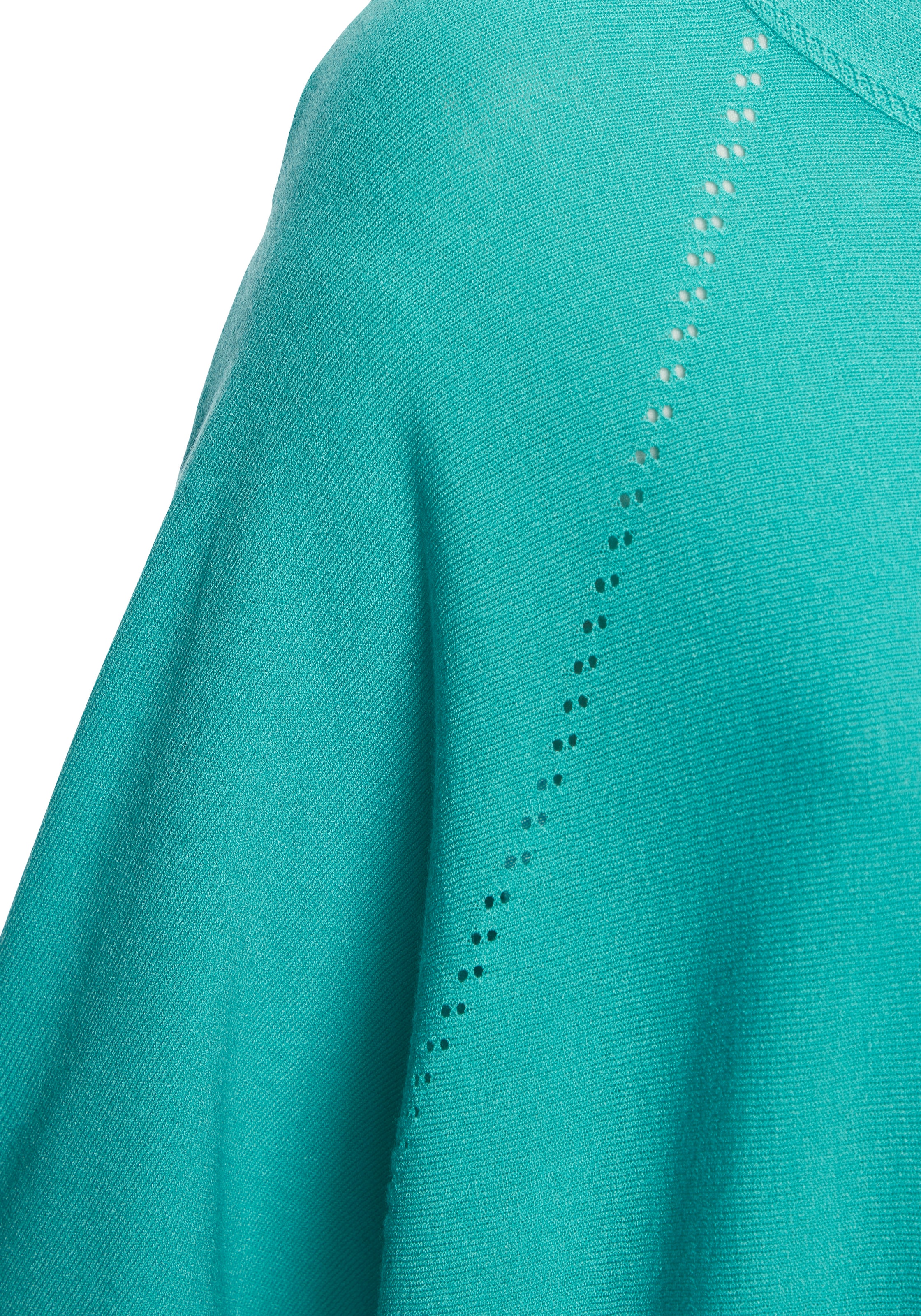 Vivance Kurzarmshirt »mit Lochstrickmuster« aus weichem Viskose-Strick