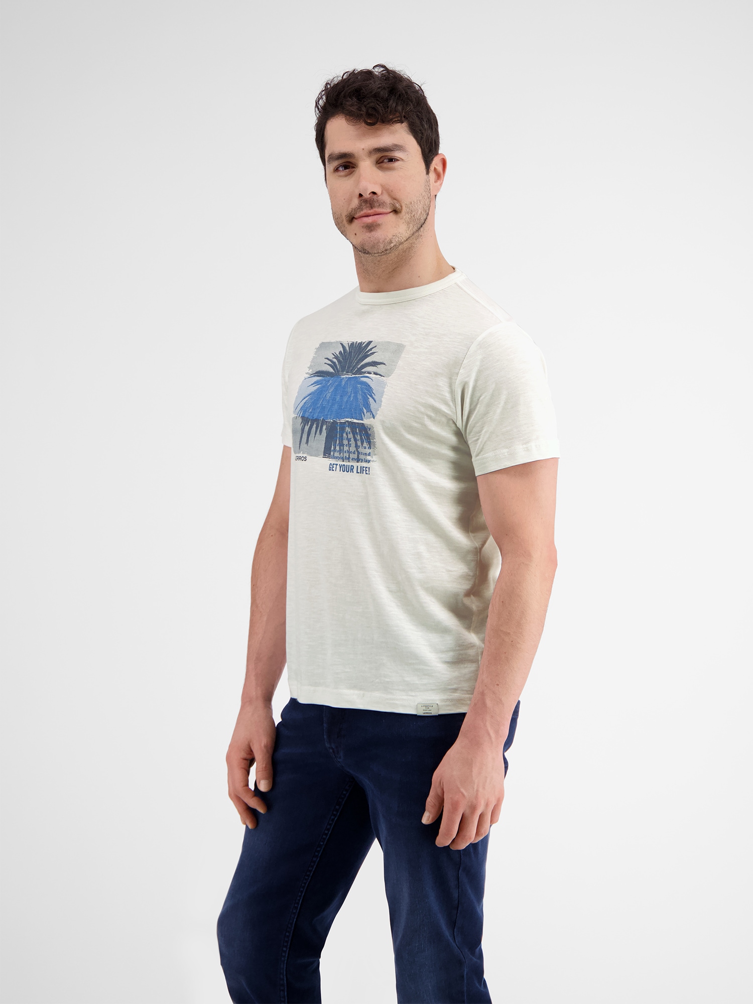 LERROS T-Shirt »LERROS Rundhals T-Shirt mit Fotoprint«