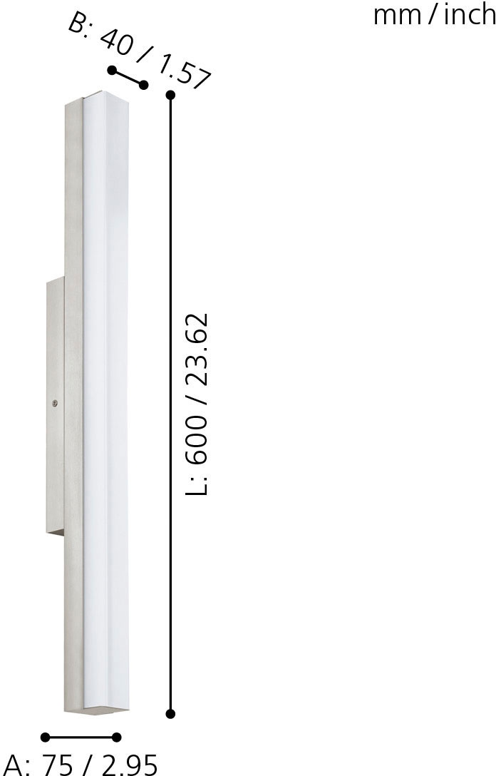 EGLO LED Wandleuchte »TORRETTA«, 1 flammig, Leuchtmittel LED-Board | LED fest integriert