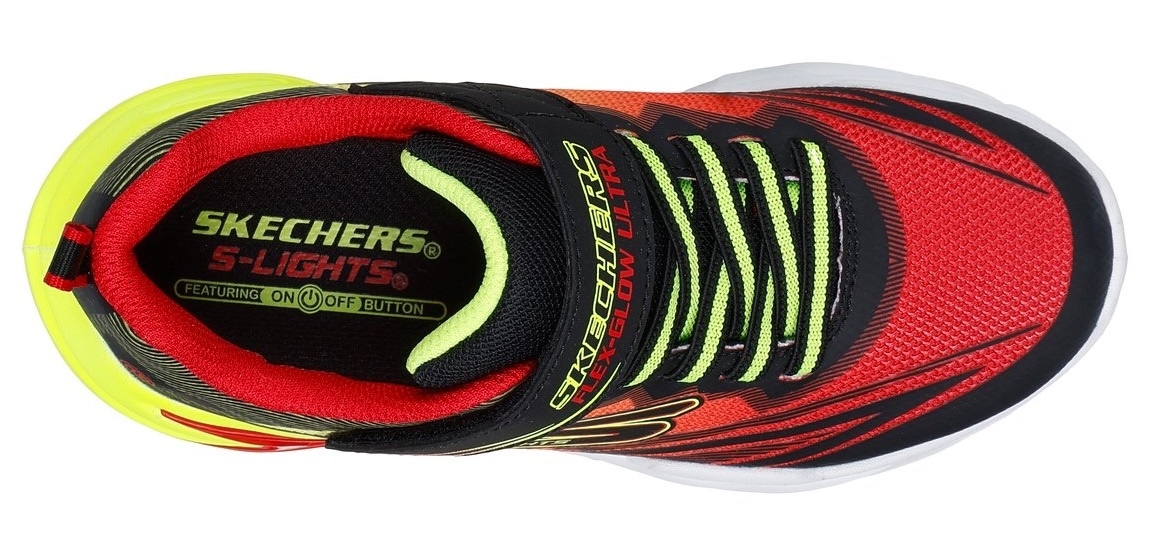 Skechers Sneaker »FLEX-GLOW ULTRA«  Klettschuh zum Schlüpfen, Größenschablone zum Download