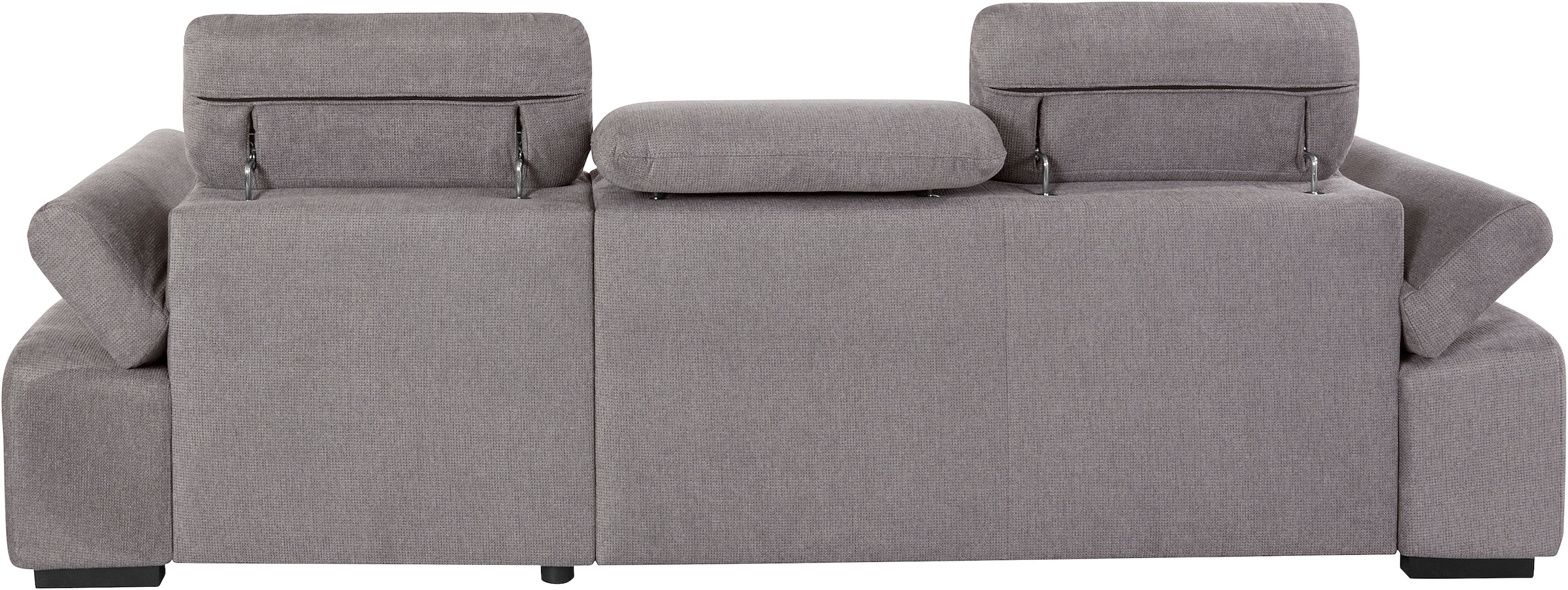 COTTA Ecksofa »Lola L-Form mit Kopfteilfunktion & Hocker«, (Set, mit Hocker), wahlweise mit Bettfunktion, Bettkasten & Armteilverstellung