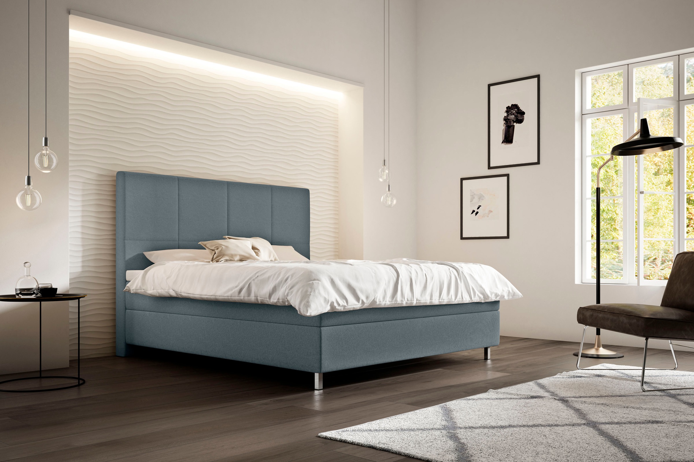 Schlaraffia Boxspringbett »Saga«, inkl. BULTEX® Topper, Metallfuß in Chrom kaufen