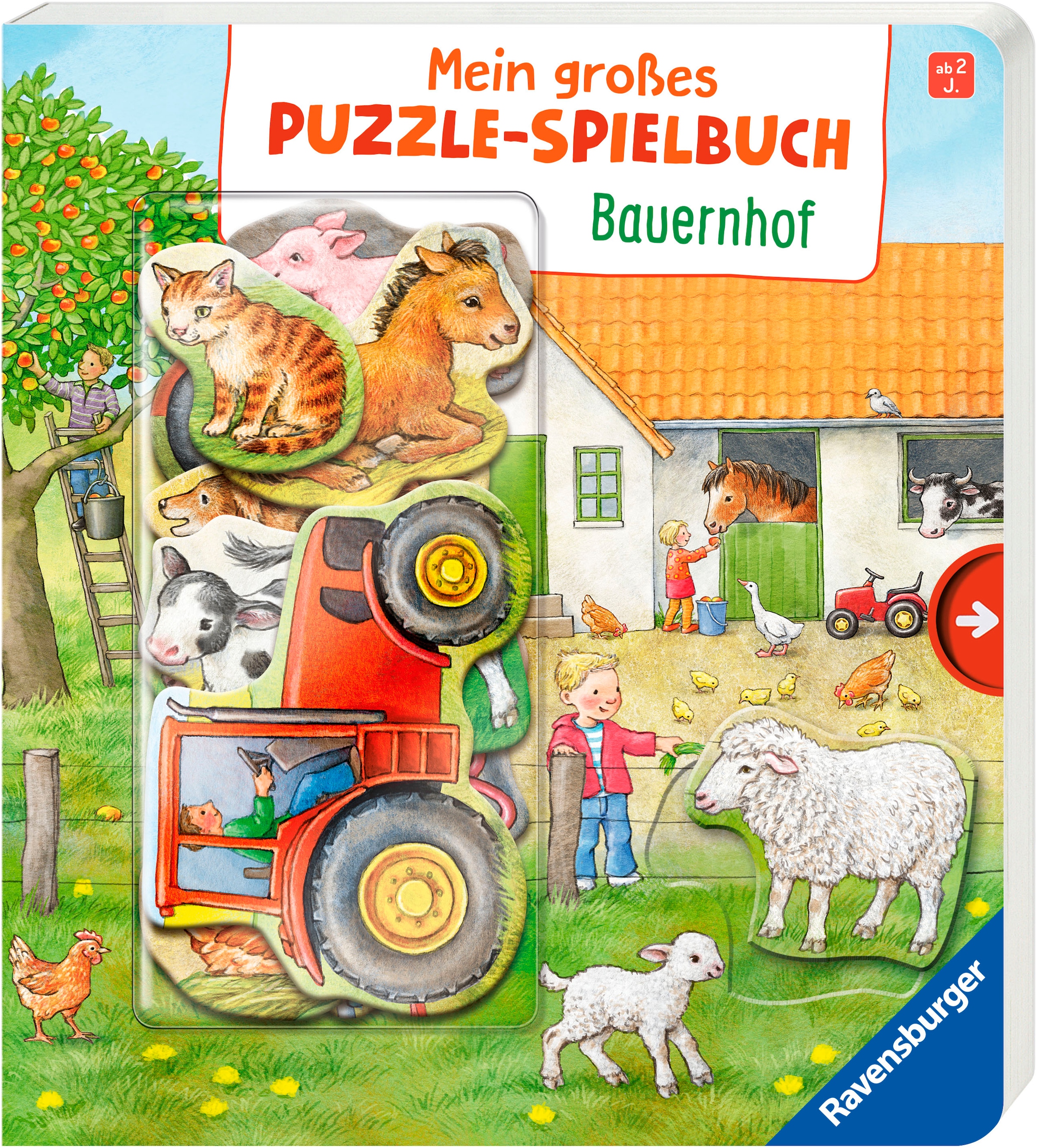 Ravensburger Buch »Pappbilderbuch, Mein großes Puzzle-Spielbuch: Bauernhof«