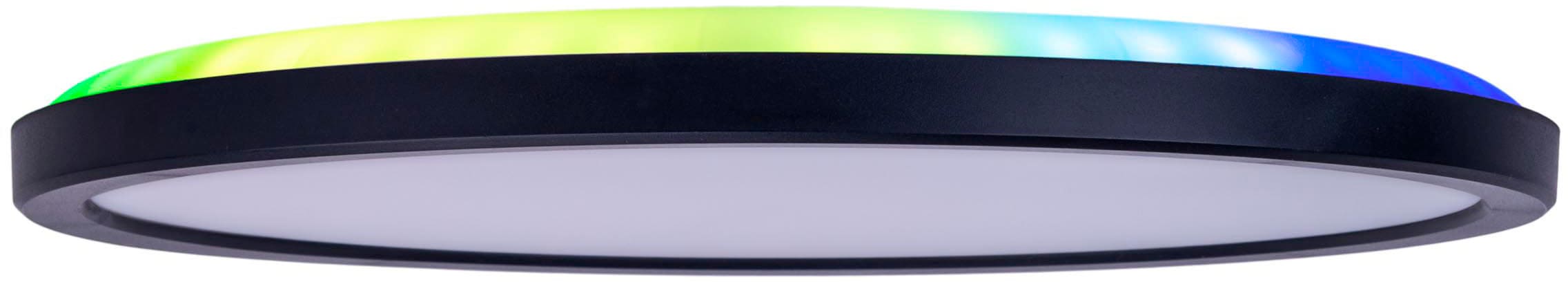 näve Deckenleuchte »LED "CARLO" mit RGB-Backlight D: 29,3 cm« 2 Stk. Kaltweiß | Neutralweiß | Warmweiß Dimmbar mit Memoryfunktion, Farbwechsler und Nachtlichtfunktion