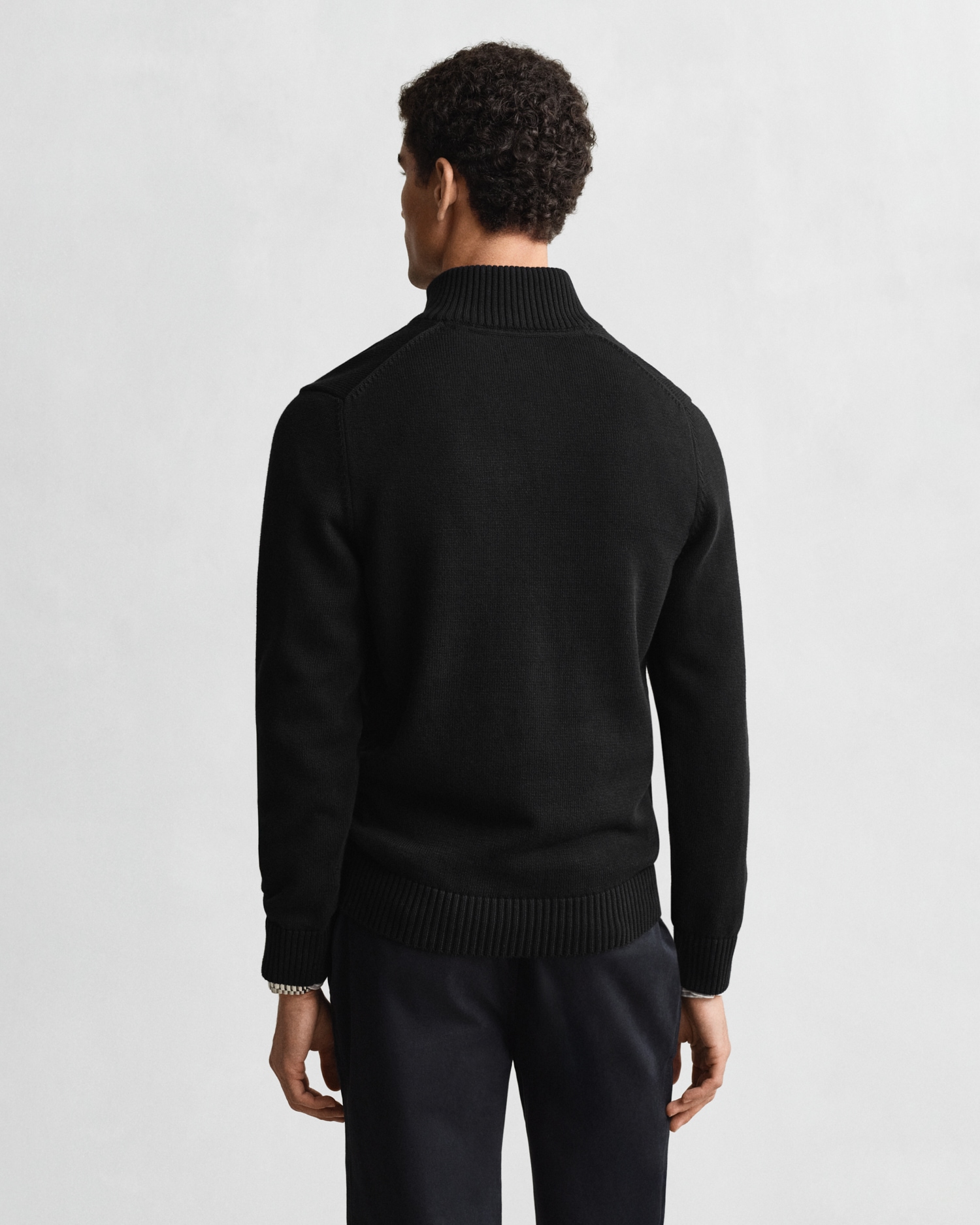 Gant Troyer »CASUAL COTTON HALF ZIP« mit grafischer Logostickerei auf der Brust