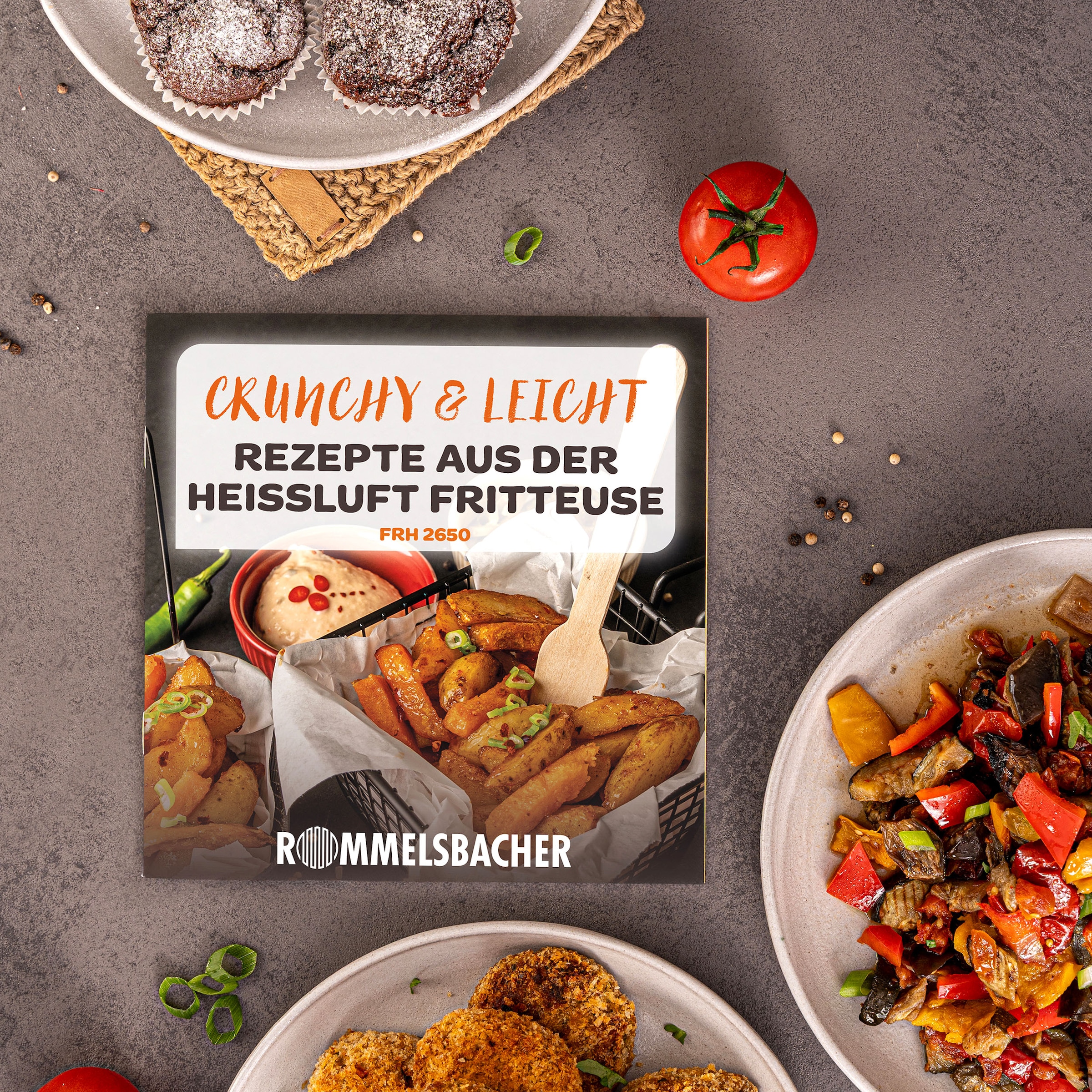 Rommelsbacher Heißluftfritteuse »FRH 2650« 2700 W 2 Körbe à 5,5 Liter Volumen - bis zu 1,2 kg Pommes