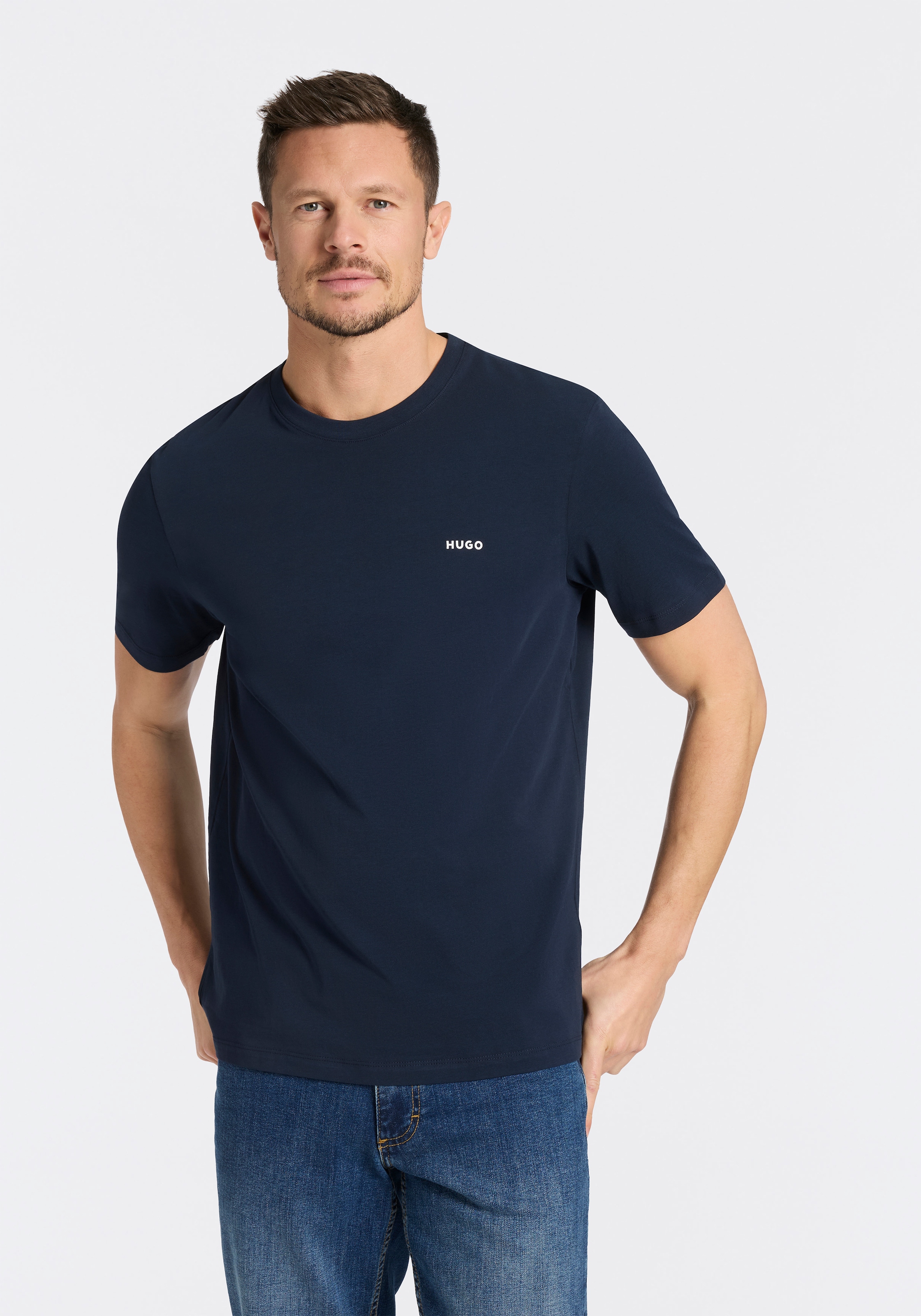 HUGO T-Shirt »Dero« Rundhalsausschnitt, Regular Fit, Basic Must Have