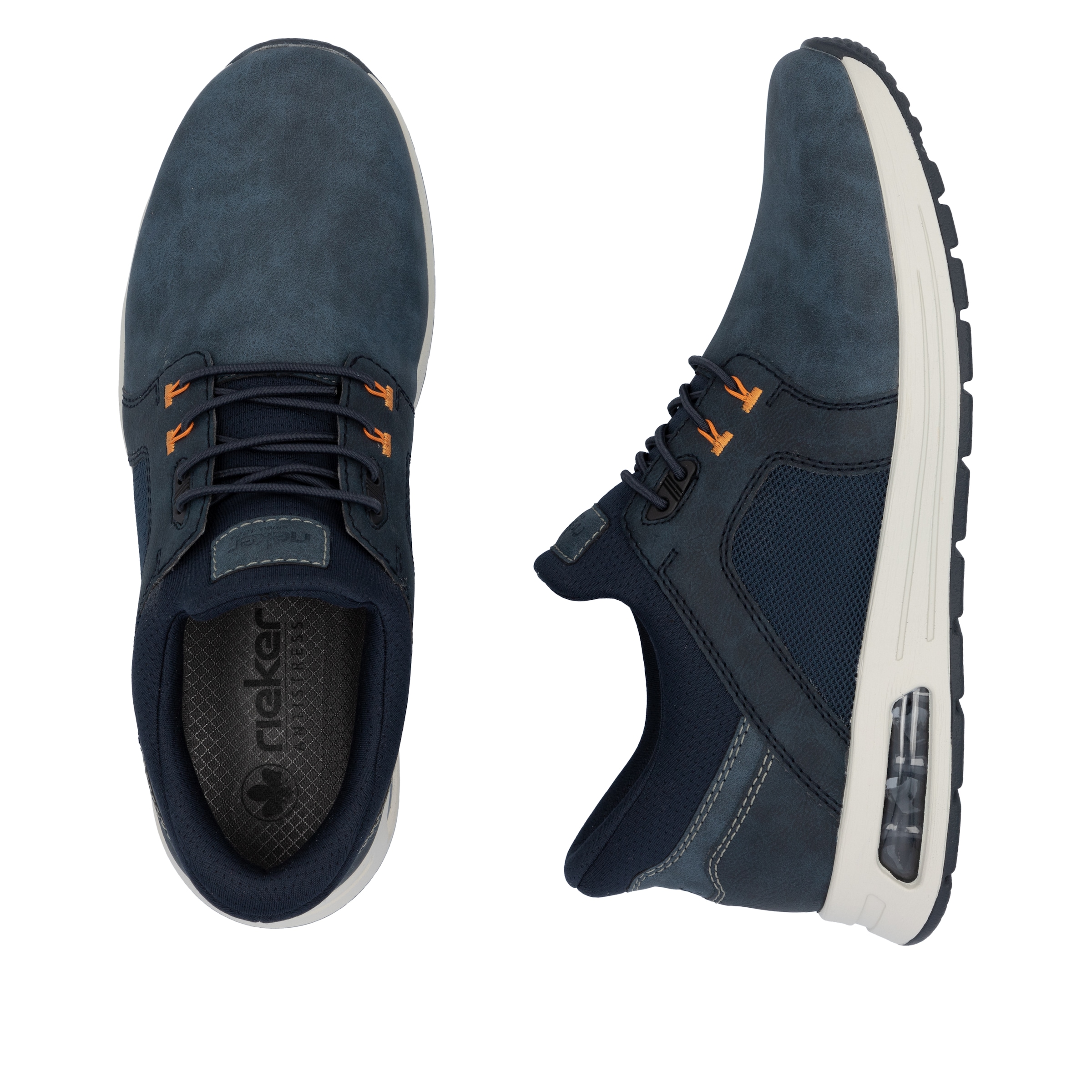 Rieker Slip-On Sneaker, Freizeitschuh, Halbschuh, Schlupfschuh mit gepolstertem Schaftrand
