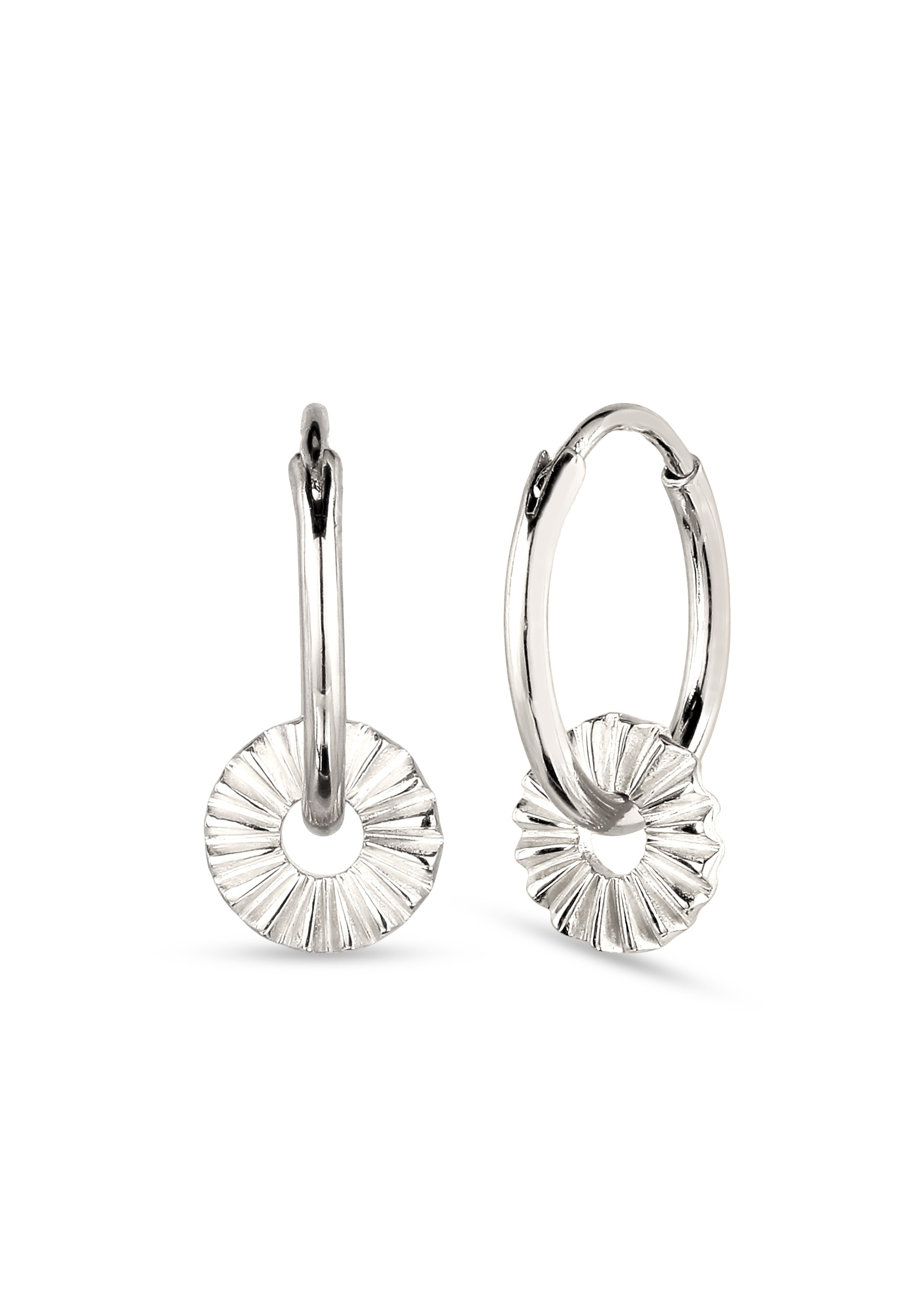 Elli Paar Creolen »Ohrringe Creole Sun Symbol Sonne 925 Sterling Silber«