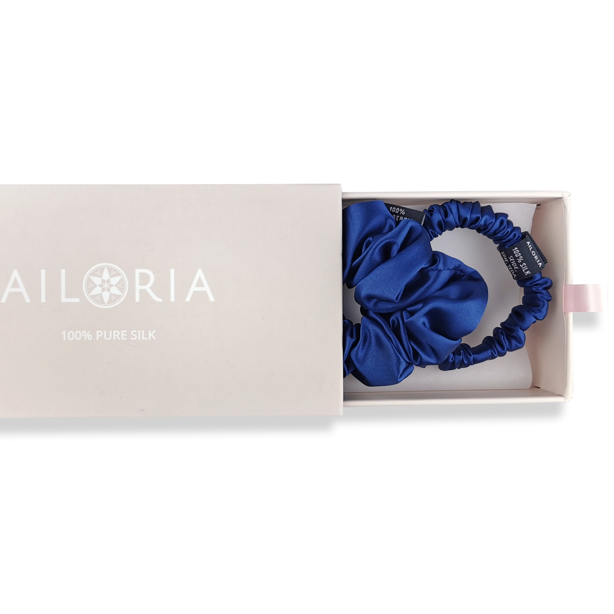 AILORIA Seidentuch »Set Scrunchies S und M aus Seide DOUX«