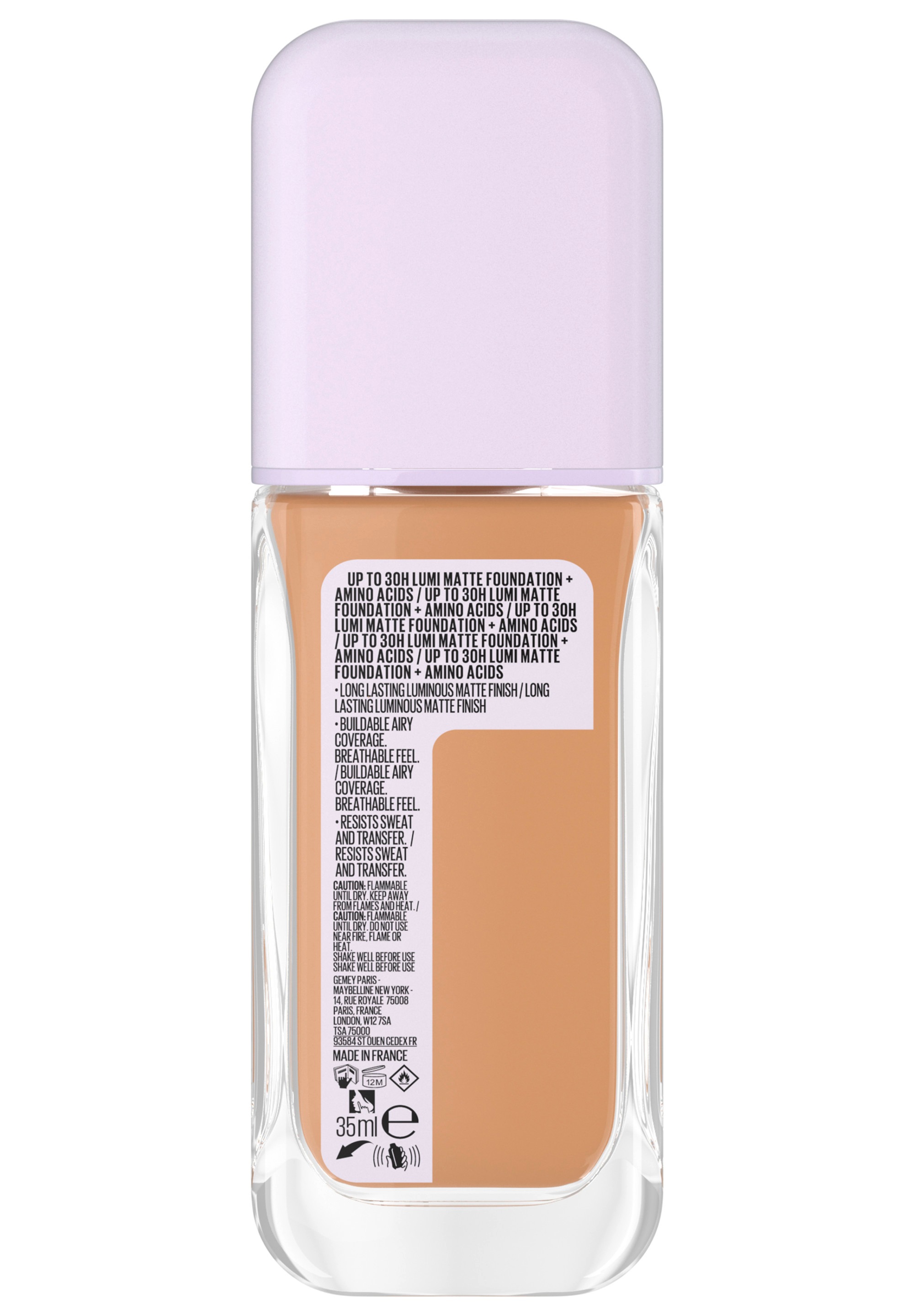 MAYBELLINE NEW YORK Foundation »SUPER STAY LUMI MATTE FOUNDATION« mittlere bis hohe Deckkraft, ultra-frisches mattes Finish