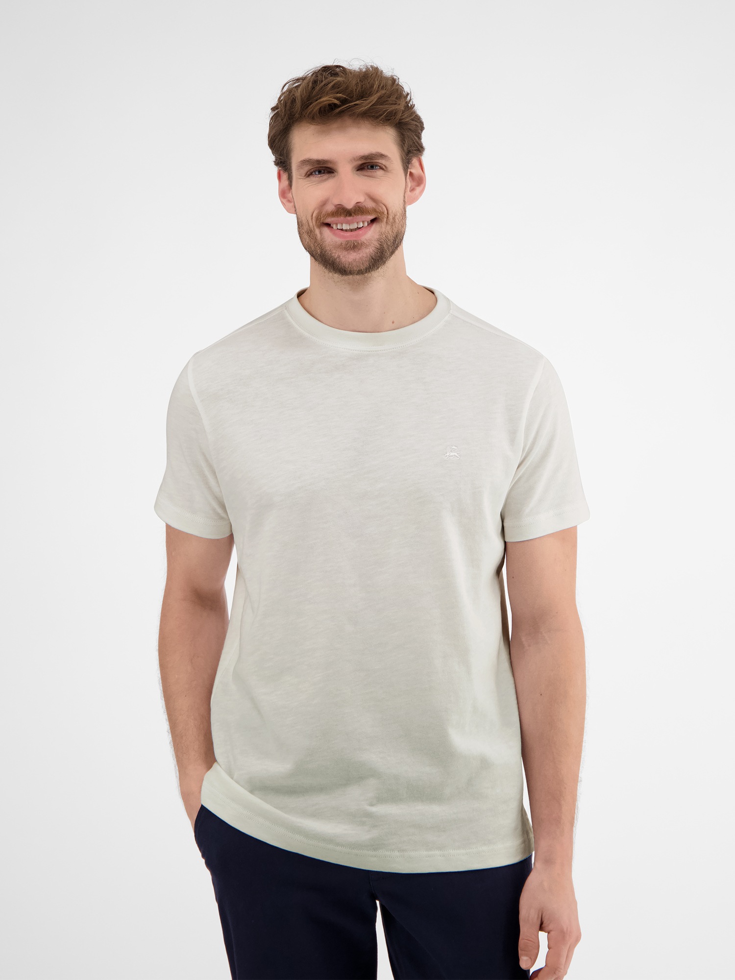 LERROS T-Shirt »Herren Jersey T-Shirt, locker gewebt«