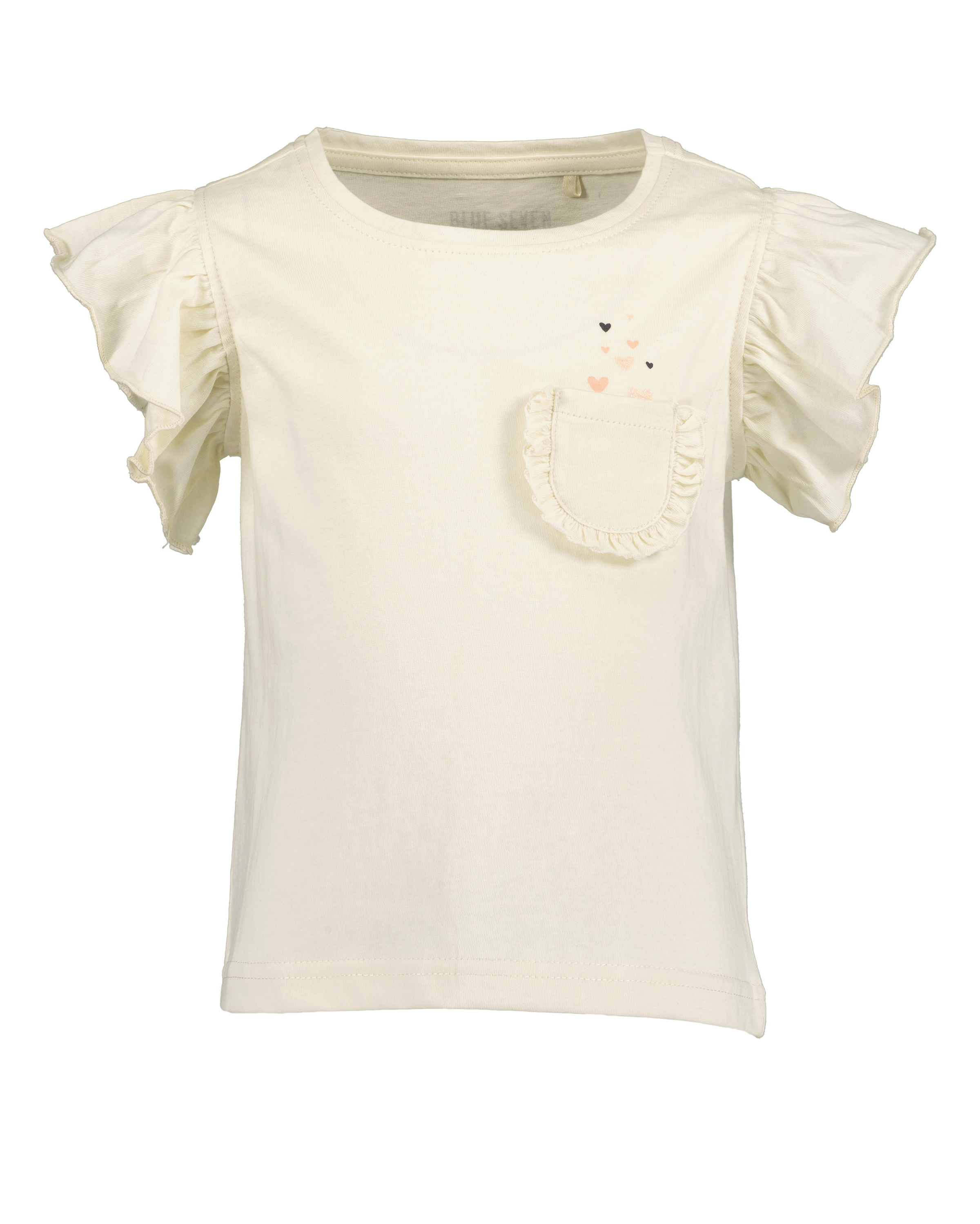 Blue Seven T-Shirt »Blue Seven 2er Pack Mädchen T-Shirts gestreift mit Rüschen«