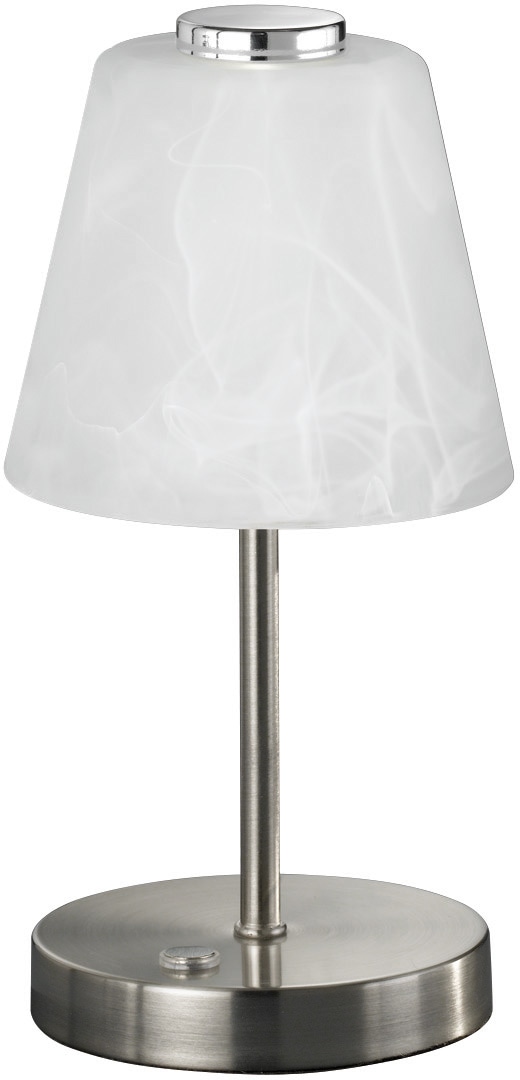 TRIO Leuchten LED 1 und OTTO flammig-flammig, mit Tischleuchte LED Touchdimmer Glas alabasterfarbigem Tischlampe »Emmy«, bei
