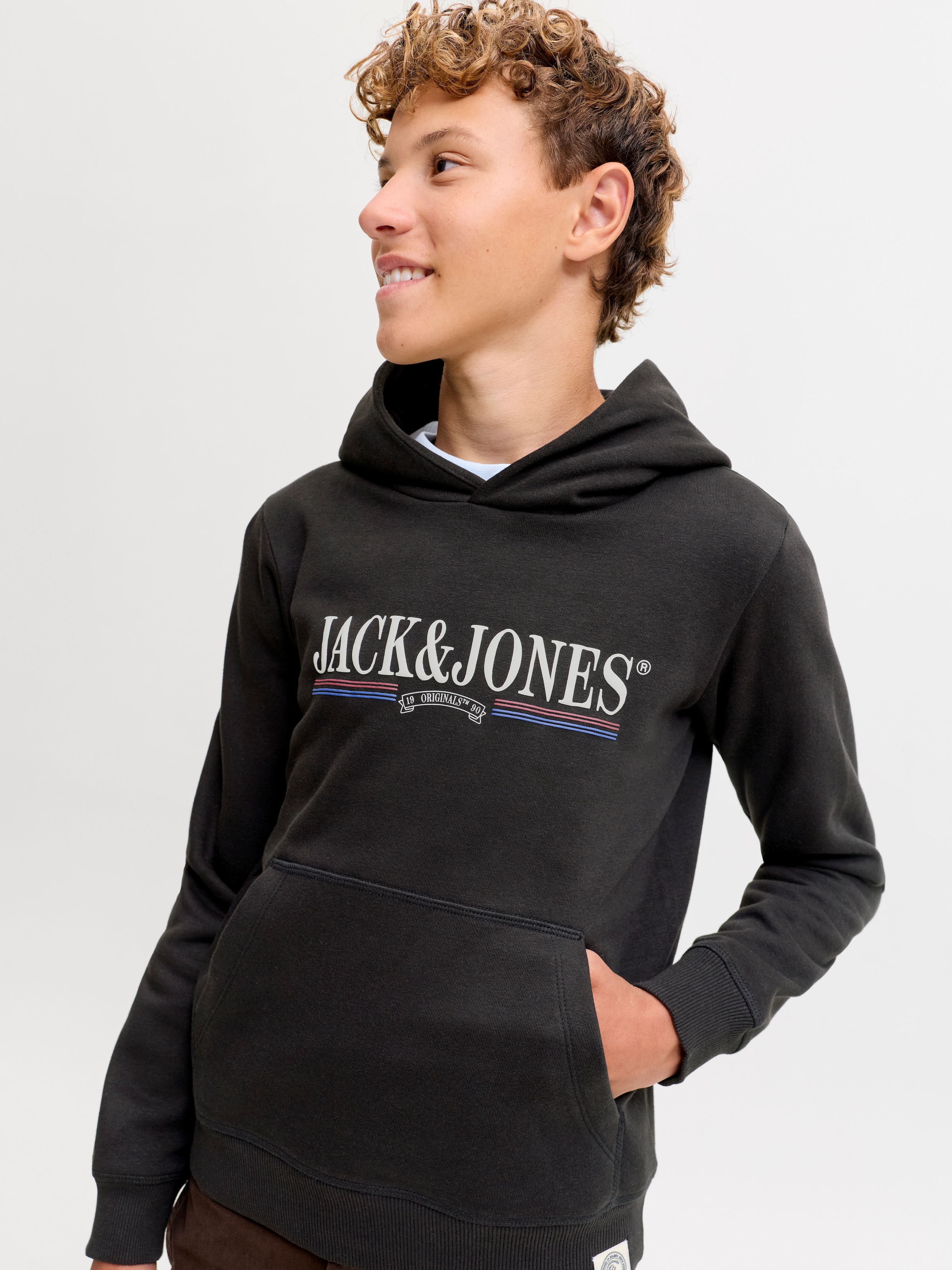 Jack & Jones Junior Kapuzensweatshirt »JORFREDERIKSBERG GRAPHIC BOX SH JNR«, Baumwollmischung, regular fit
