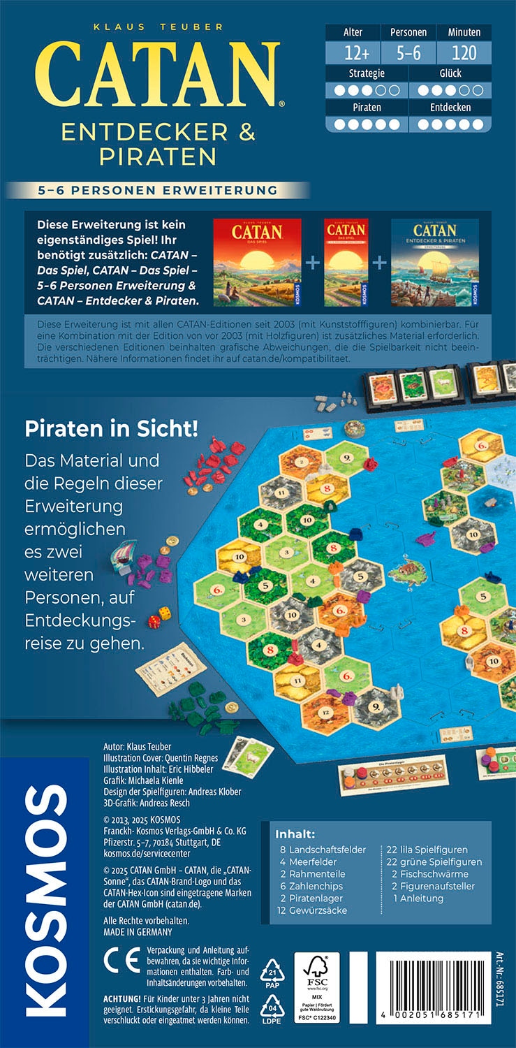 Kosmos Spiel »CATAN Entdecker & Piraten«, Made in Germany
