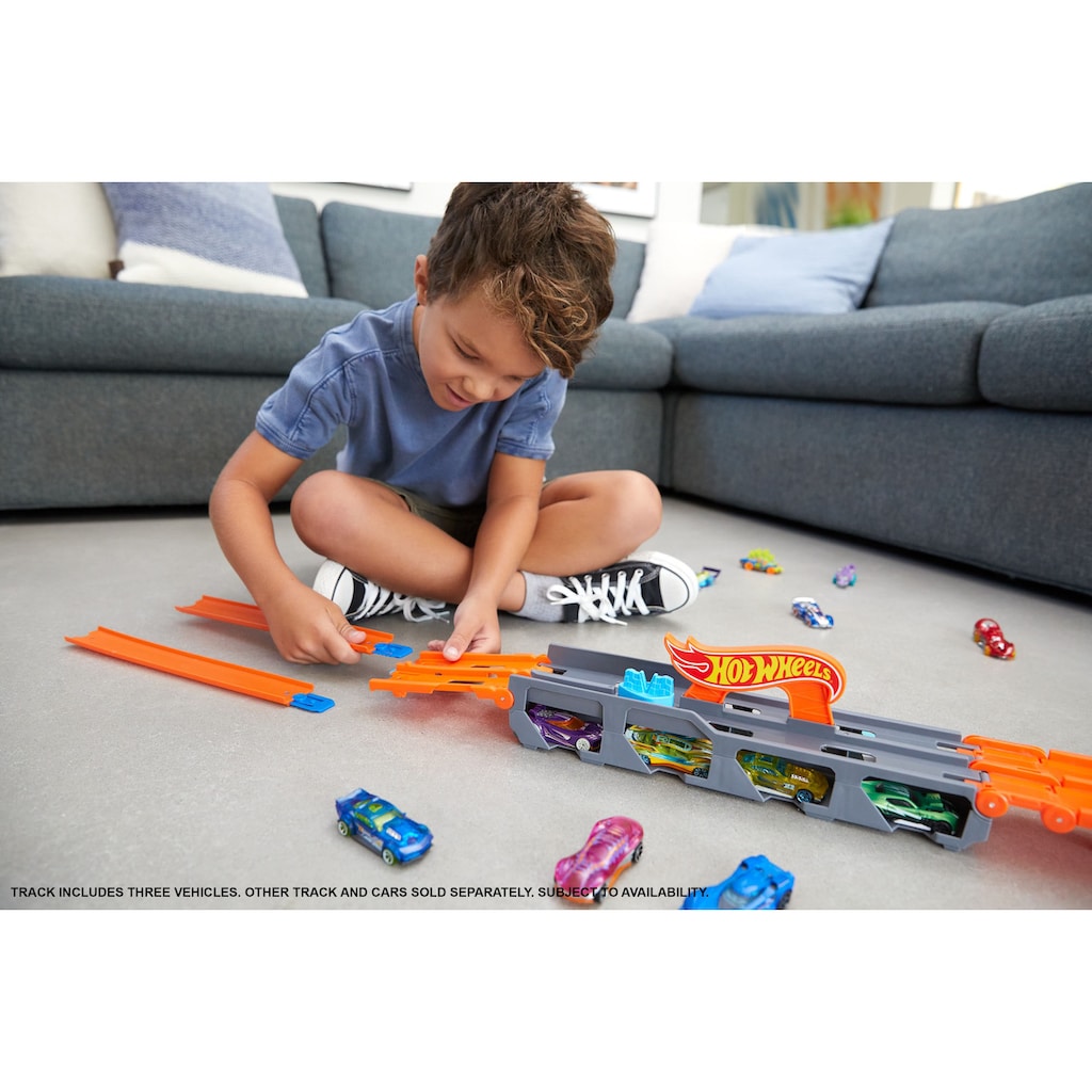 Hot Wheels Spielzeug-Transporter »2-in-1 Rennbahn-Transporter«