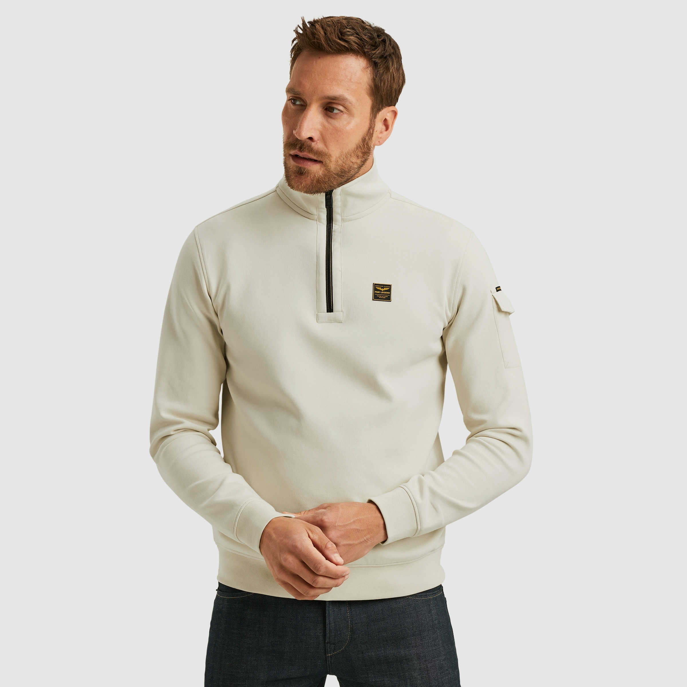 PME LEGEND Sweatshirt, mit Logo Stickerei
