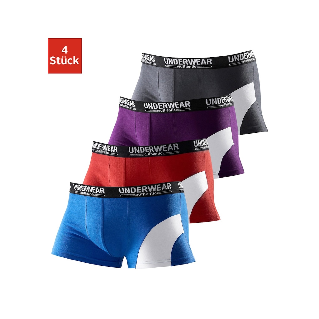 AUTHENTIC UNDERWEAR Boxer, (Packung, 4 St.)