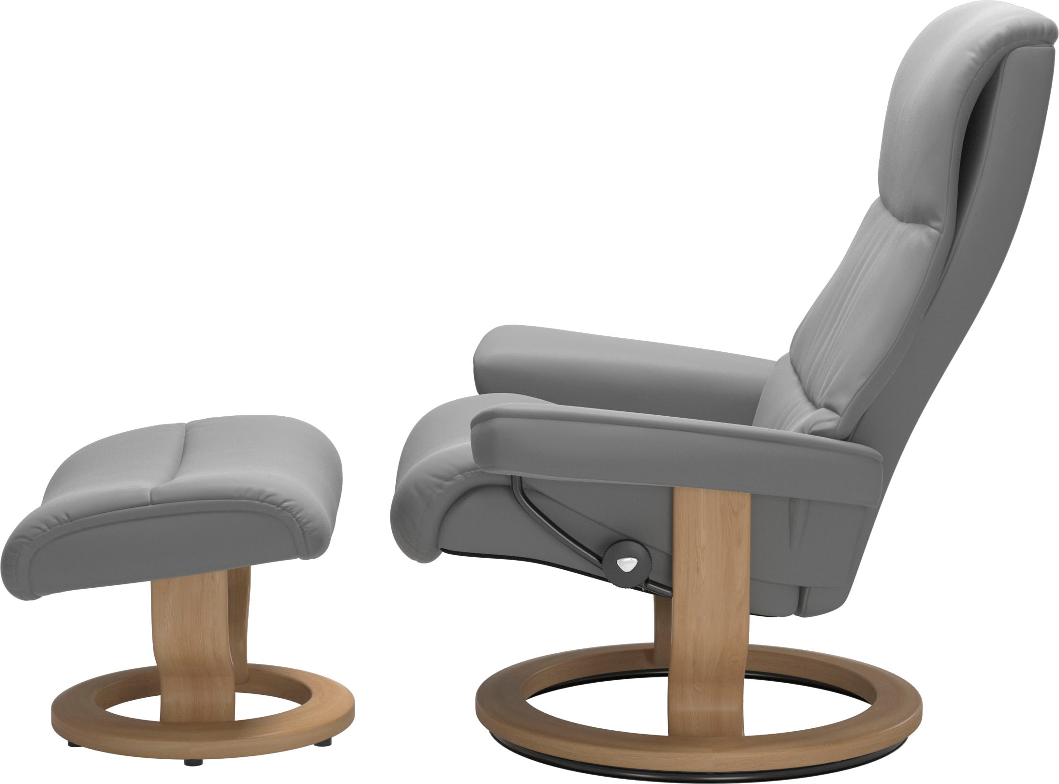 Stressless® Relaxsessel »View« Set, Relaxsessel mit Hocker,  mit Classic Base, Größe M,Gestell Eiche