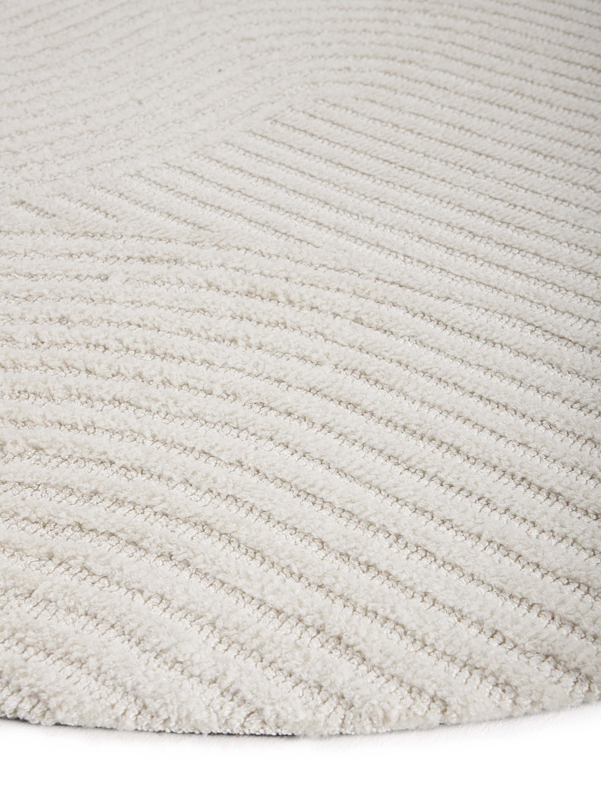 carpetfine Teppich »Holly Zen 3«, rund, 12 mm Höhe, Hoch-Tief-Effekt, geometrisch, Zeitloses Design, dekoratives Highlight