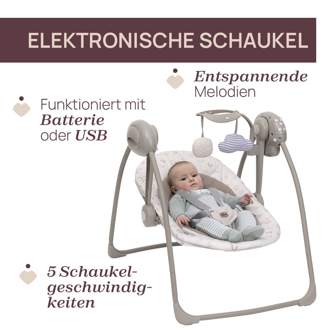 Chicco Babywippe »Swing & Play« bis 9 kg