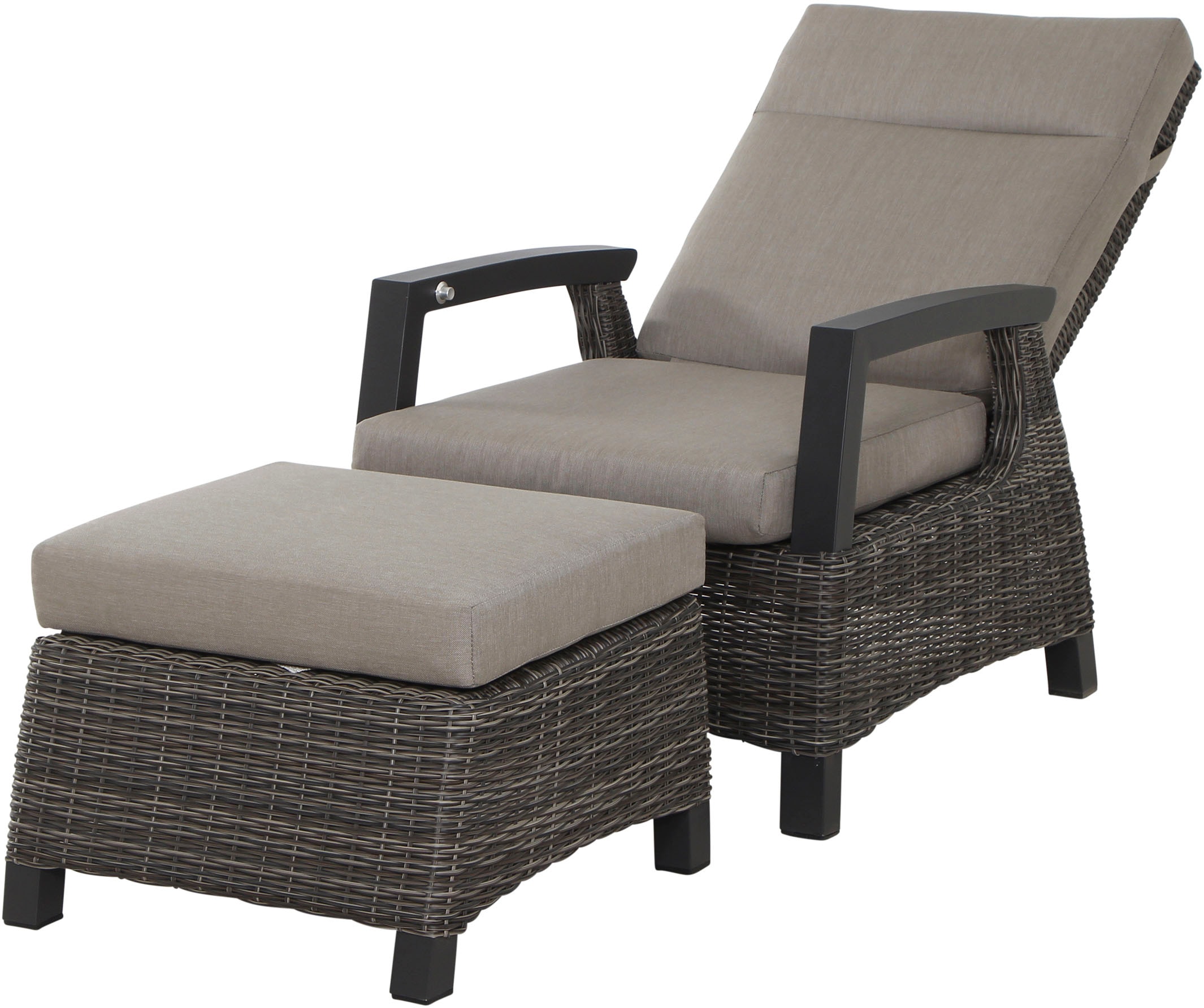 Siena Garden Gartenlounge-Set »Corido« Set, 8 Stk. tlg. bestehend aus 4 Sesseln und 4 Auflagen