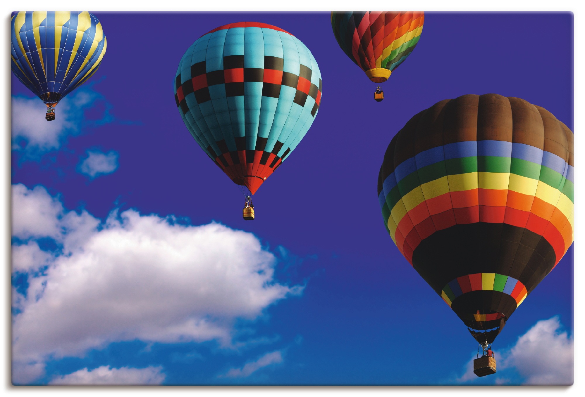 Artland Wandbild »Heißluftballons am Himmel«, Ballonfahren, (1 St.), in vielen Größen & Produktarten - Alubild / Outdoorbild für den Außenbereich, Leinwandbild, Poster, Wandaufkleber / Wandtattoo auch für Badezimmer geeignet