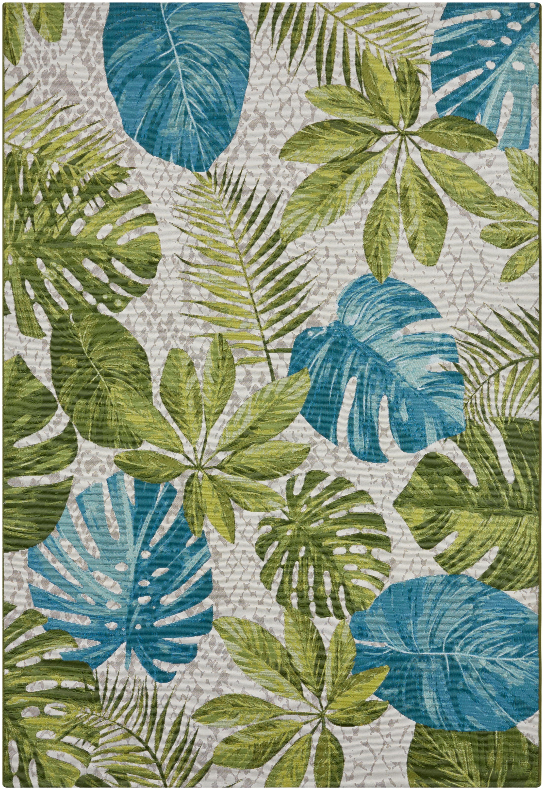 Outdoorteppich »Tropical Leaves«, rechteckig, 3 mm Höhe, In-& Outdoor, Teppich,...