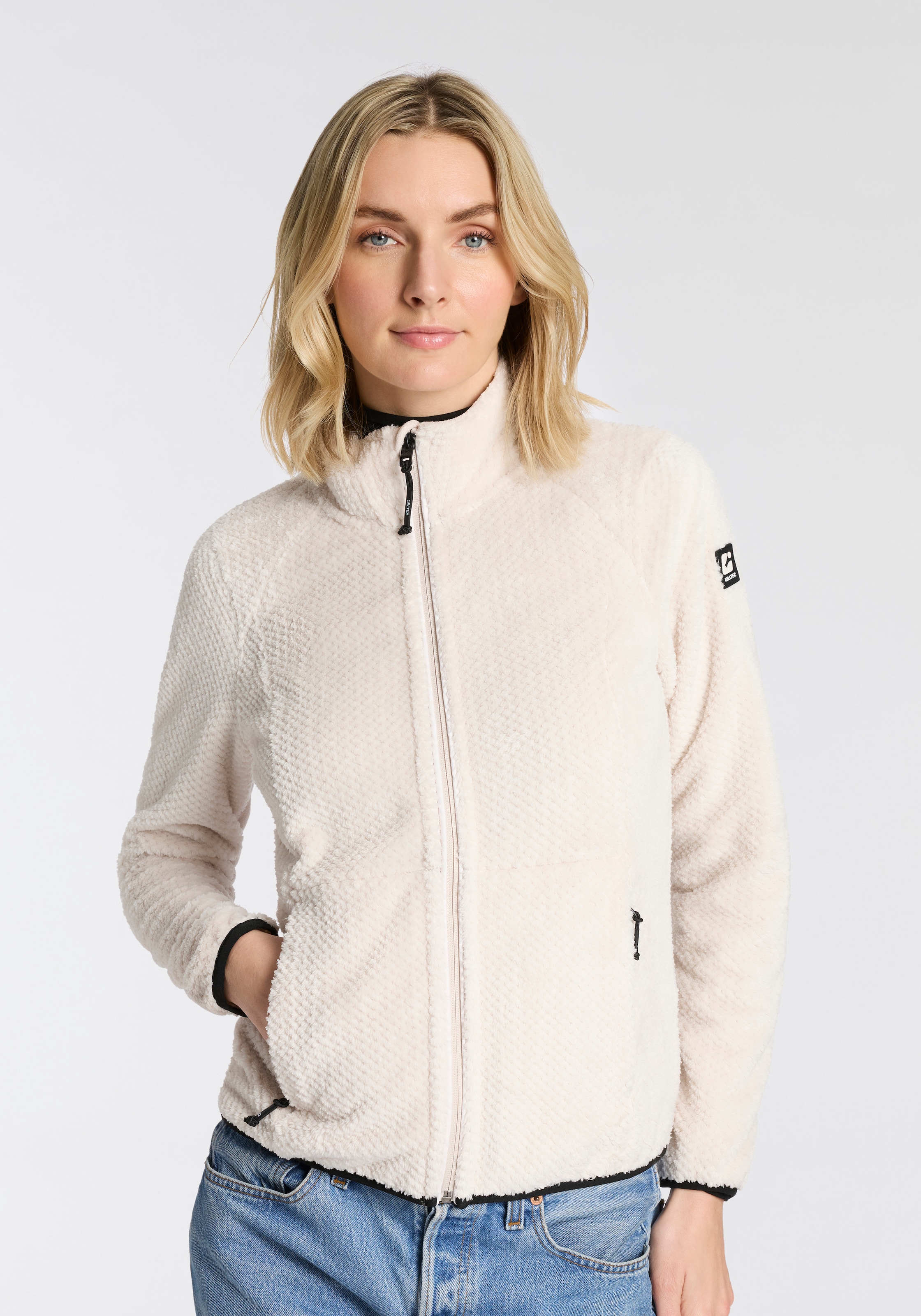 Killtec Fleecejacke »KOW 6 WMN KNTFLC JCKT« 1 Stk. tlg. Übergangsjacke, windabweisend, mit Stehkragen