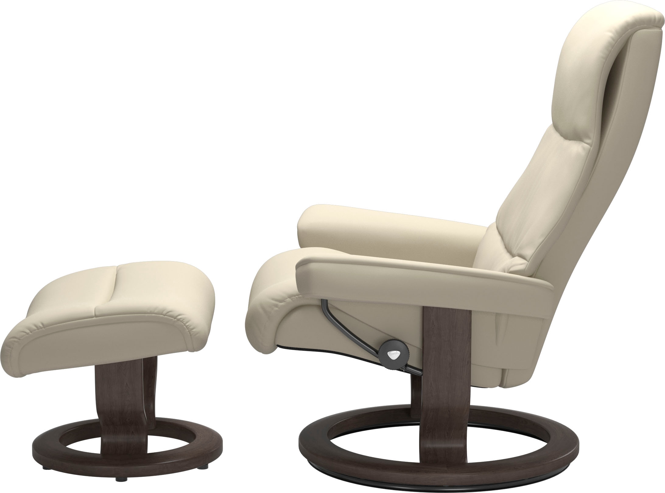 Stressless® Relaxsessel »View« Set, Relaxsessel mit Hocker,  mit Classic Base, Größe M,Gestell Wenge